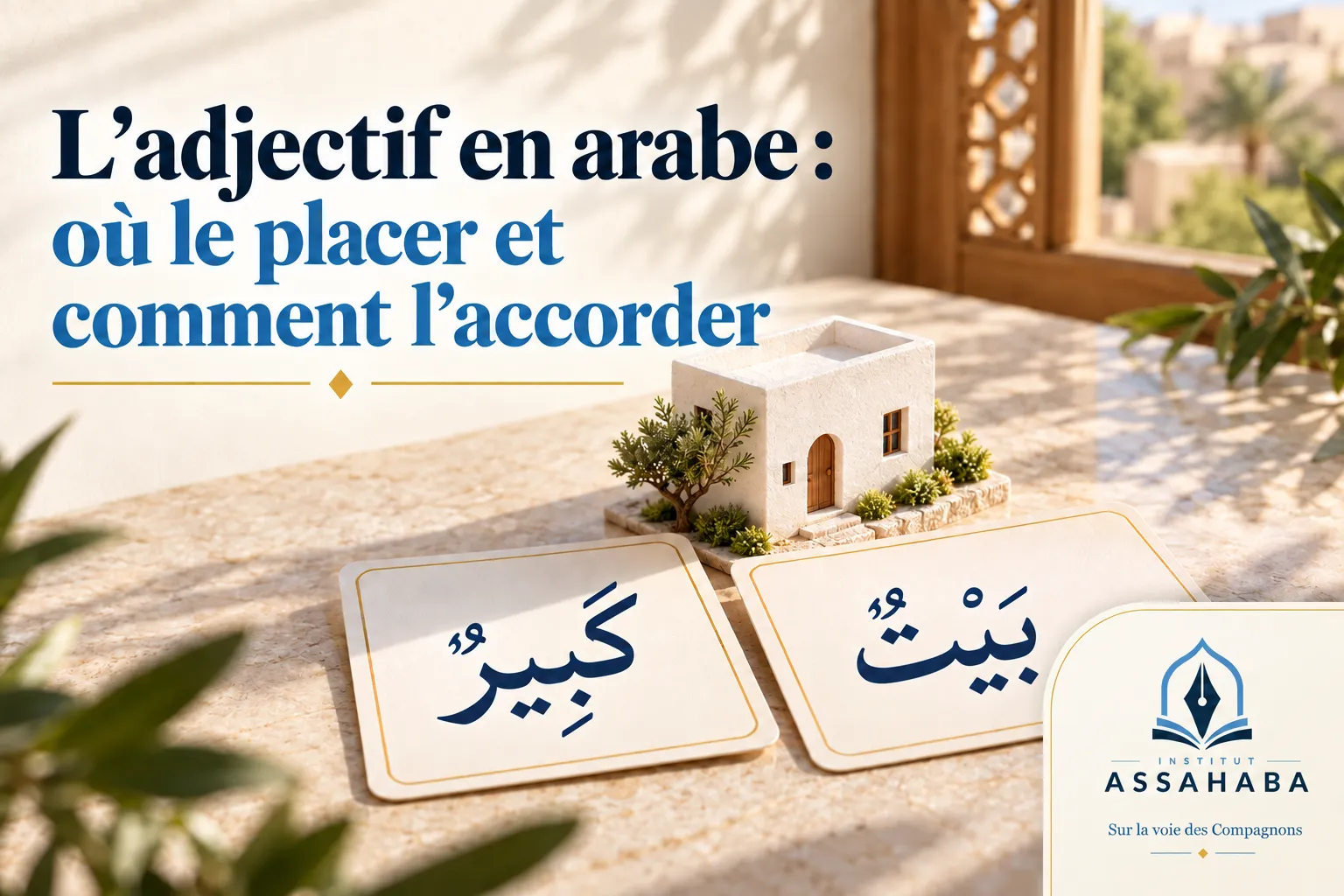 Couverture Institut Assahaba : L’adjectif en arabe : où le placer et comment l’accorder