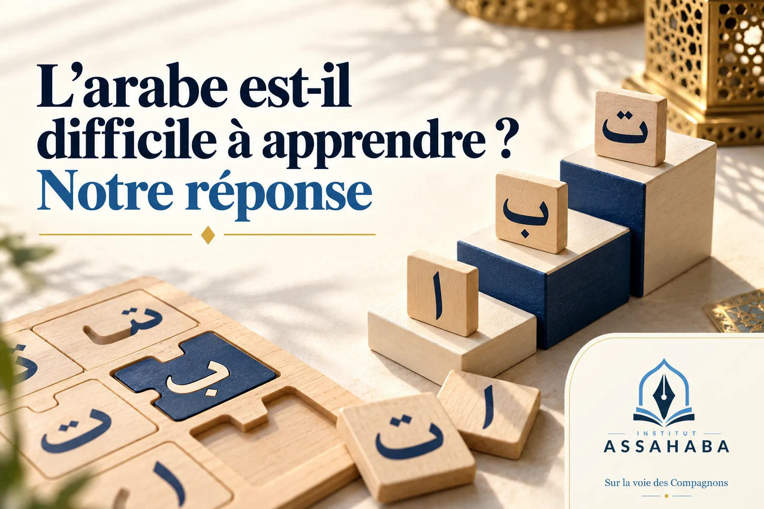 Couverture Institut Assahaba : L'arabe est-il difficile à apprendre ? Notre réponse