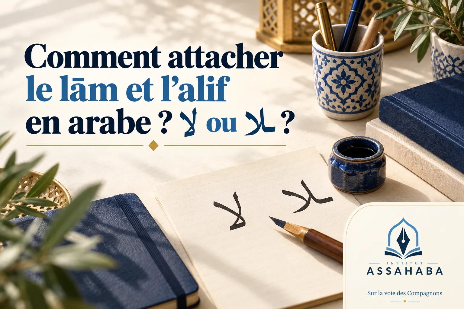 Couverture Institut Assahaba : Comment attacher le lām et l’alif en arabe ? لا ou ـلا ?