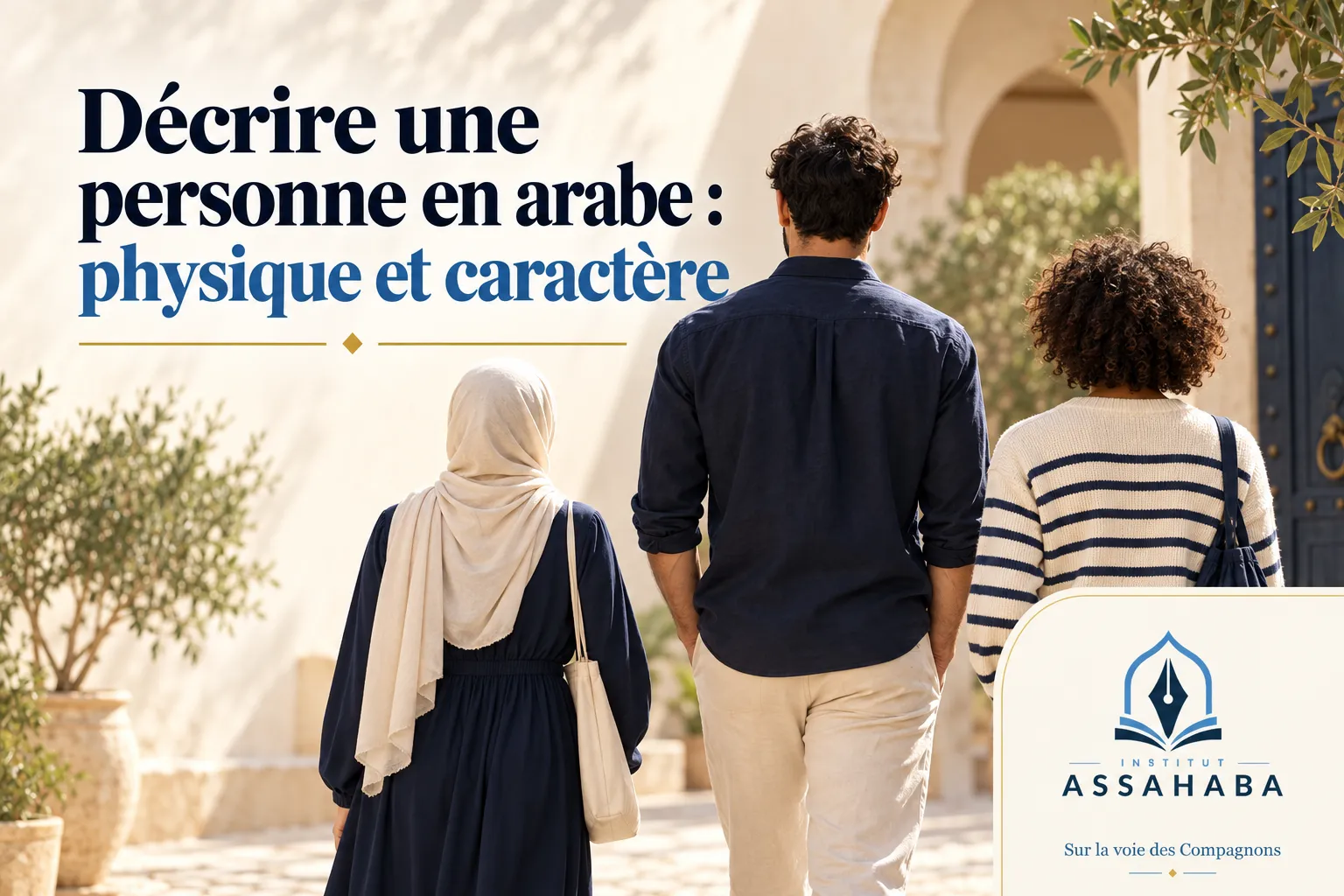 Couverture Institut Assahaba : Décrire une personne en arabe : physique et caractère