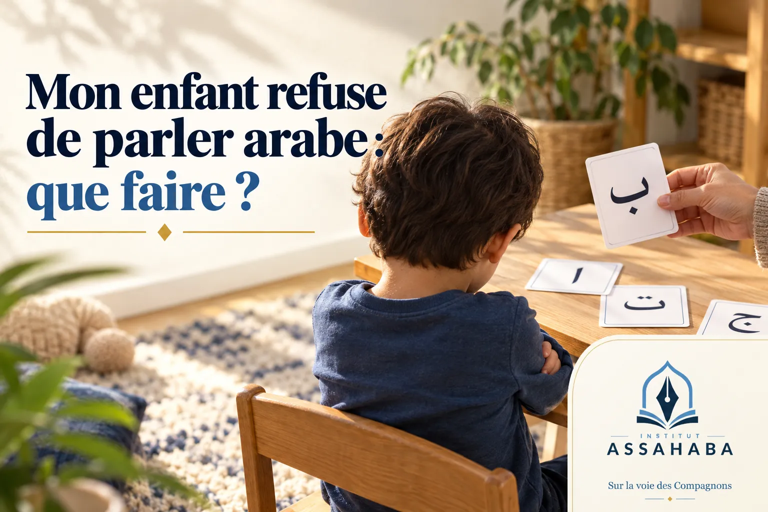 Couverture Institut Assahaba : Mon enfant refuse de parler arabe : que faire ?