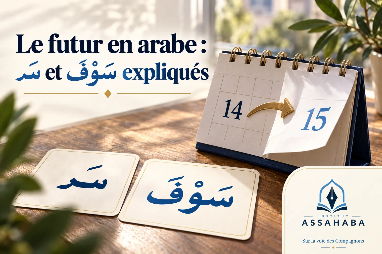 Couverture Institut Assahaba : Le futur en arabe : سَـ et سَوْفَ expliqués