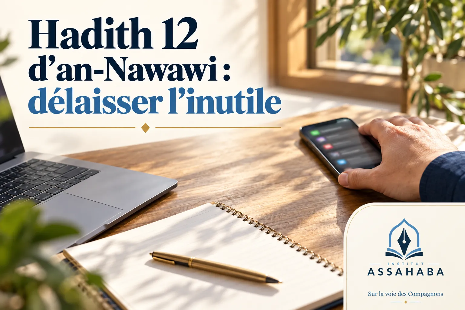 Couverture Institut Assahaba : Hadith 12 d’an-Nawawi : délaisser l’inutile