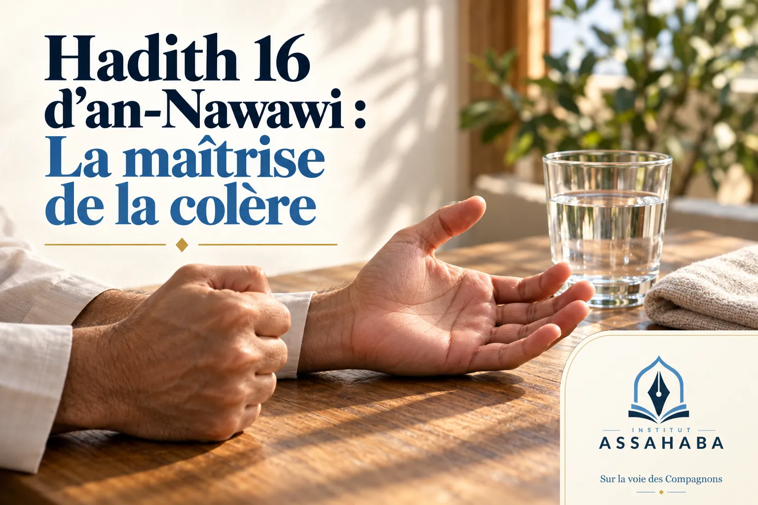 Couverture Institut Assahaba : Hadith 16 d’an-Nawawi : La maîtrise de la colère