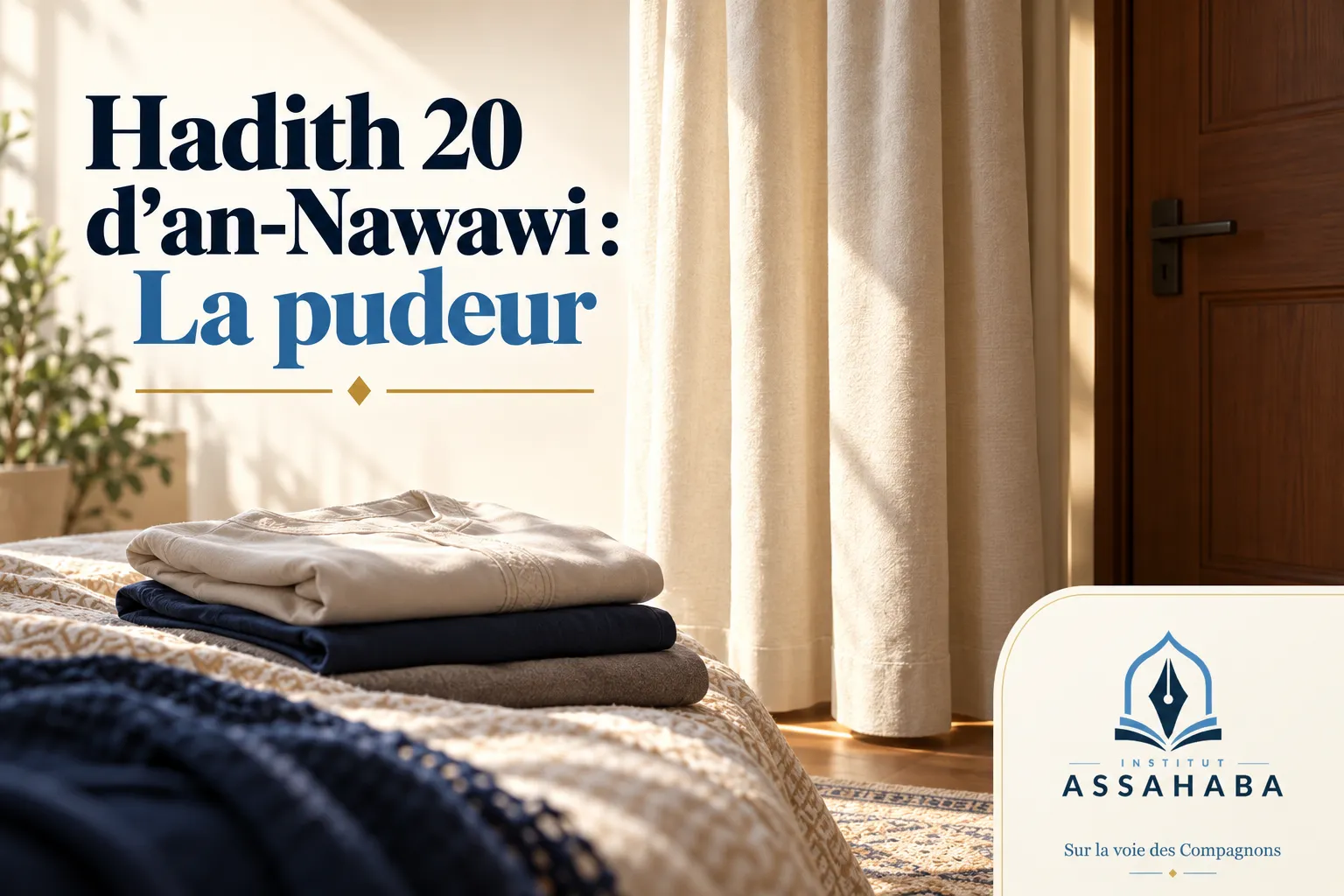 Couverture Institut Assahaba : Hadith 20 d’an-Nawawi : La pudeur