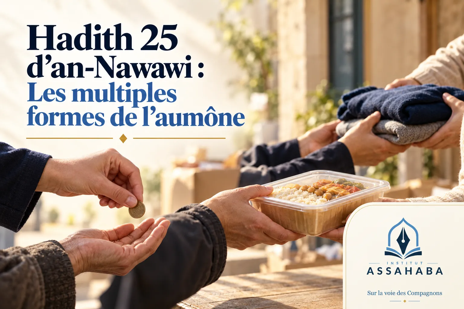 Couverture Institut Assahaba : Hadith 25 d’an-Nawawi : Les multiples formes de l’aumône