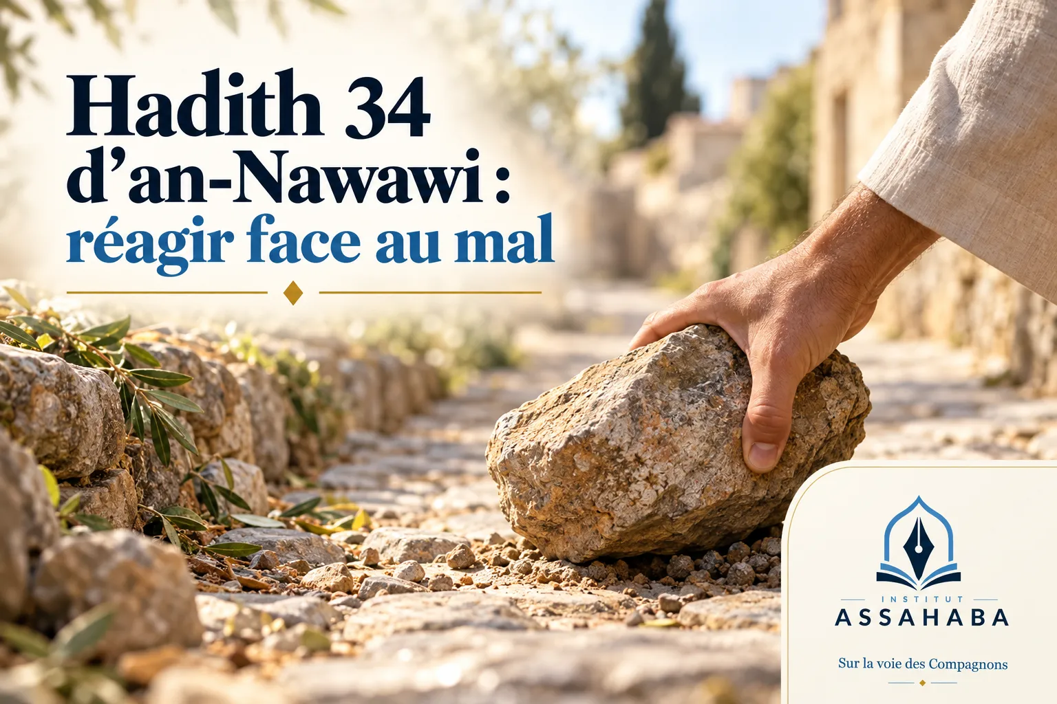 Couverture Institut Assahaba : Hadith 34 d’an-Nawawi : réagir face au mal