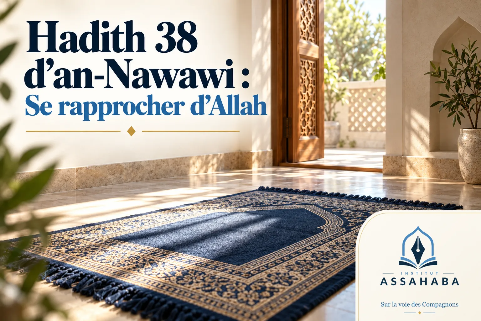 Couverture Institut Assahaba : Hadith 38 d’an-Nawawi : Se rapprocher d’Allah