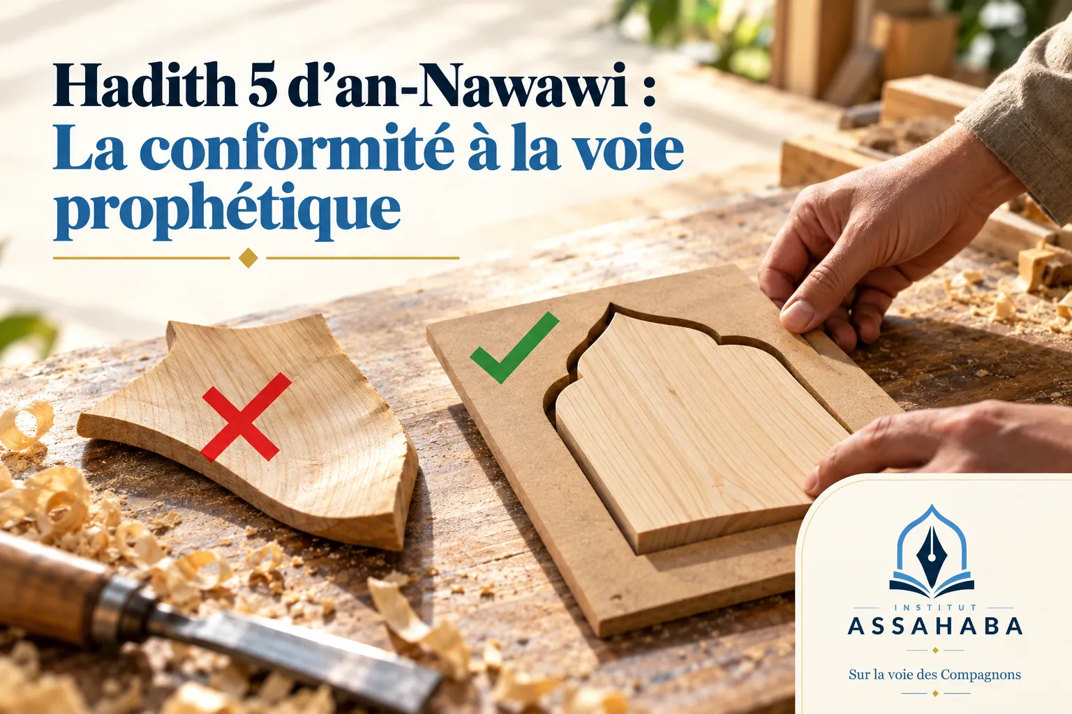 Couverture Institut Assahaba : Hadith 5 d’an-Nawawi : La conformité à la voie prophétique
