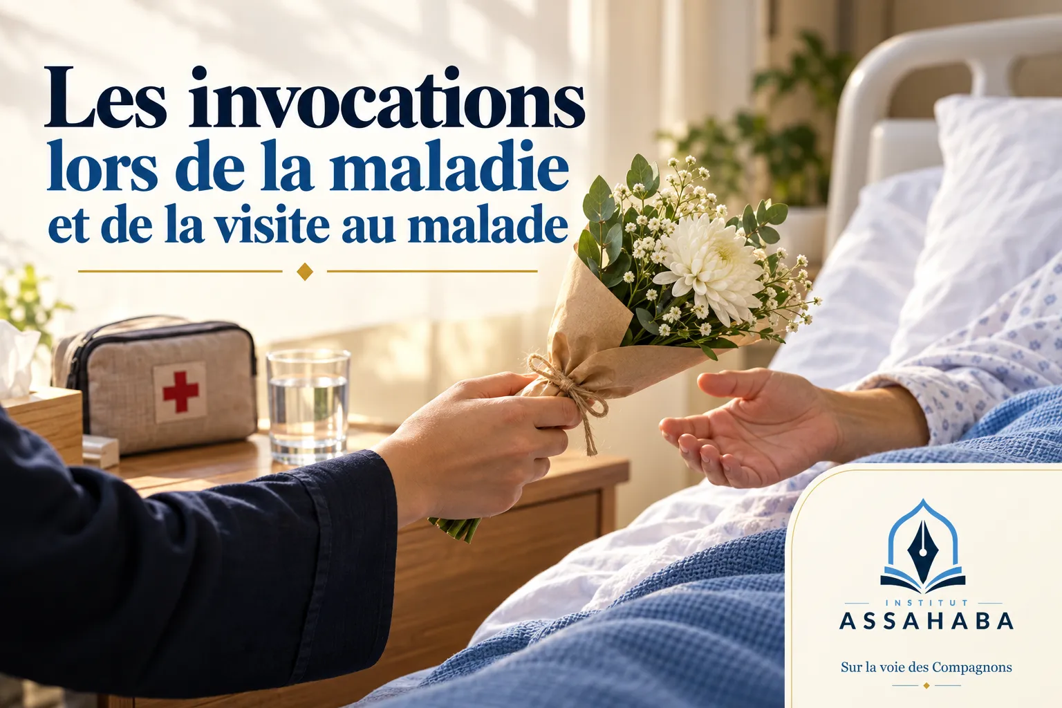 Couverture Institut Assahaba : Les invocations lors de la maladie et de la visite au malade
