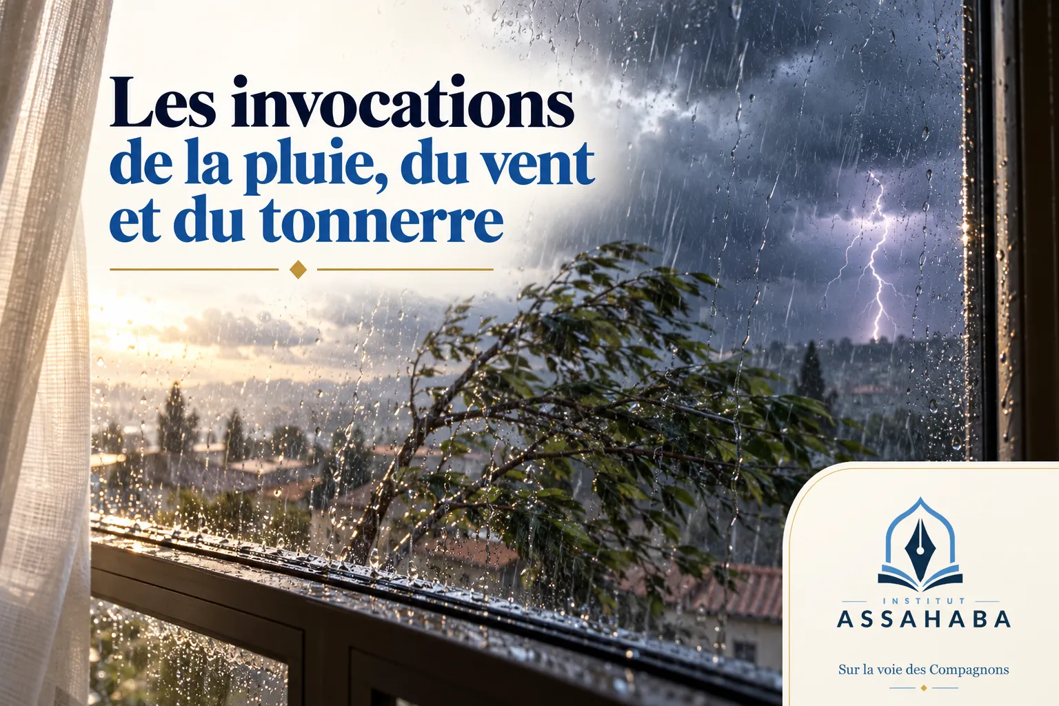 Couverture Institut Assahaba : Les invocations de la pluie, du vent et du tonnerre