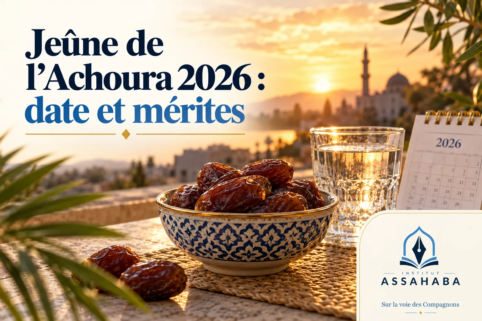 Couverture Institut Assahaba : Jeûne de l'Achoura 2026 : date et mérites