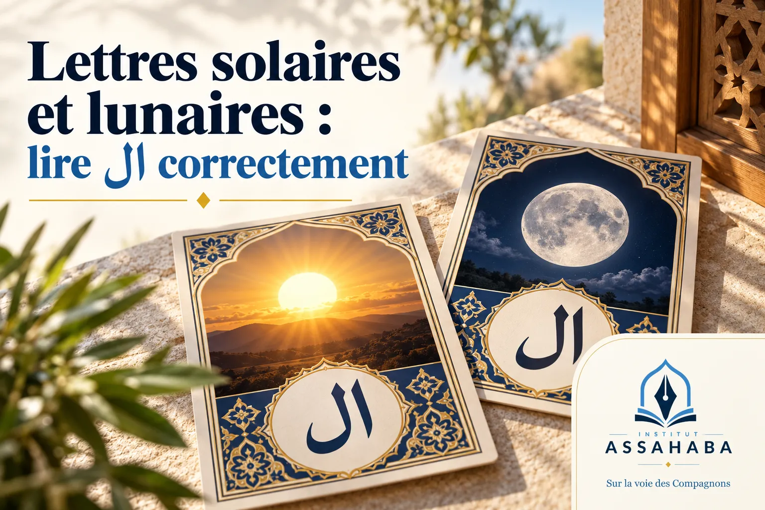 Couverture Institut Assahaba : Lettres solaires et lunaires : lire ال correctement
