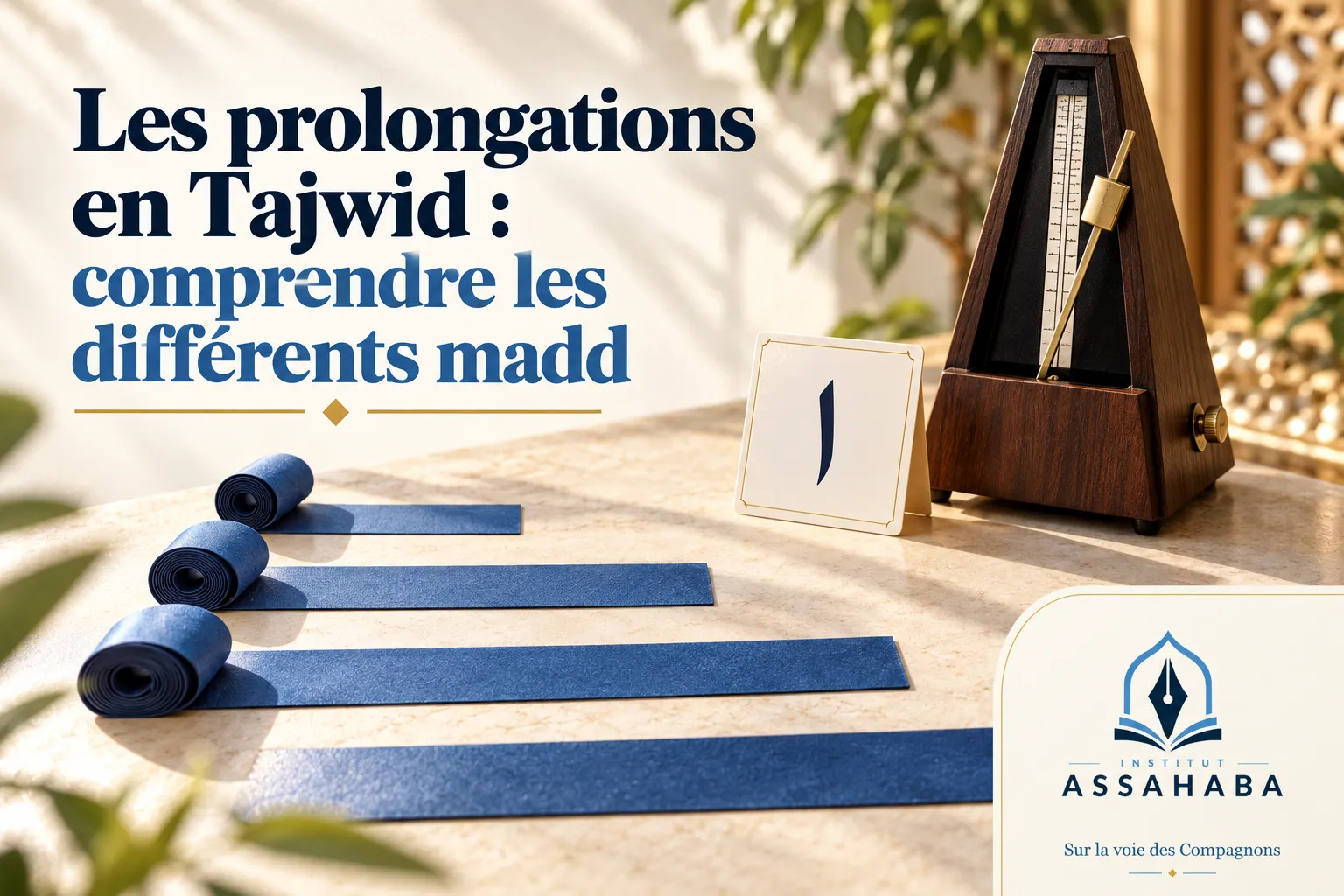 Couverture Institut Assahaba : Les prolongations en Tajwid : comprendre les différents madd