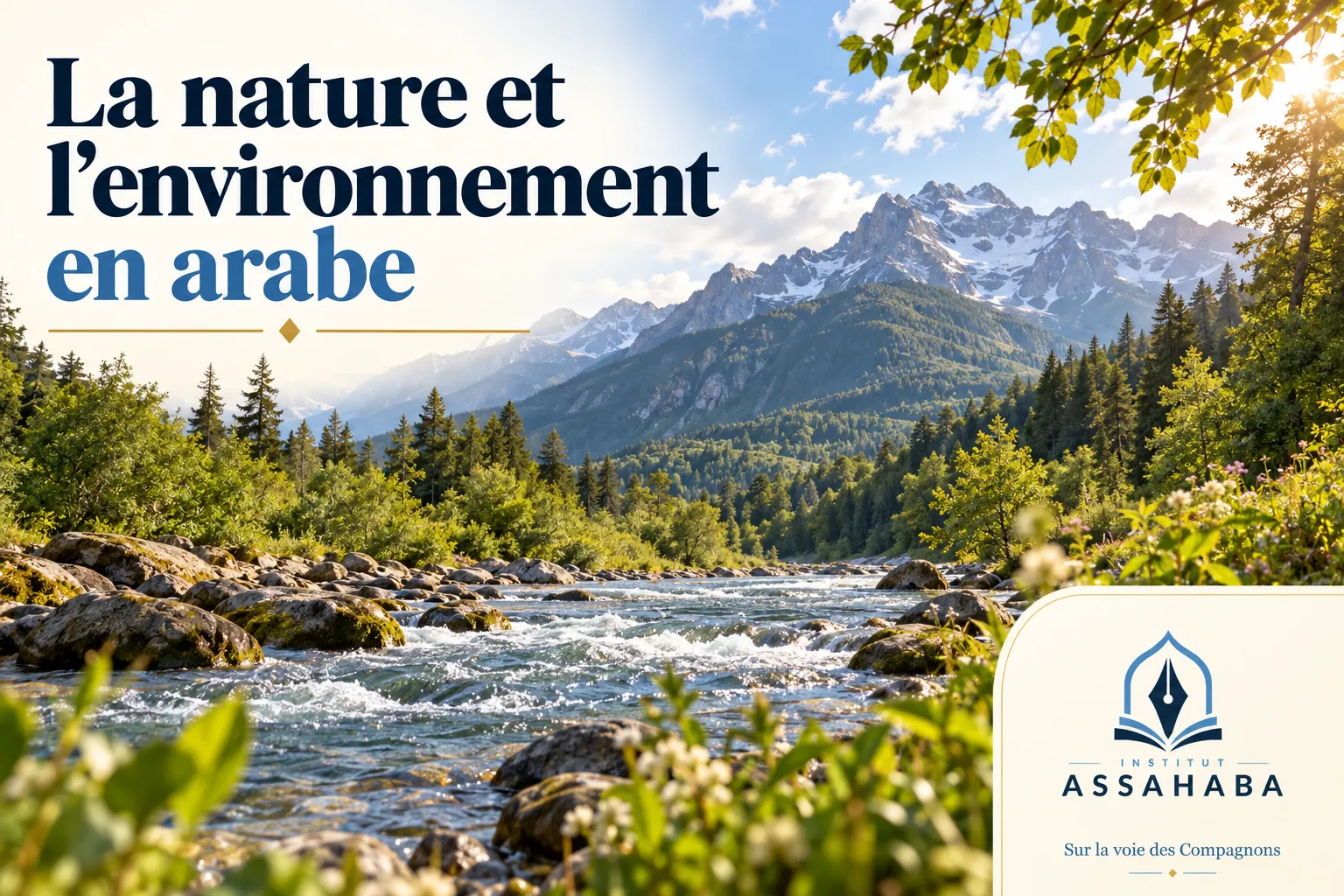 Couverture Institut Assahaba : La nature et l’environnement en arabe