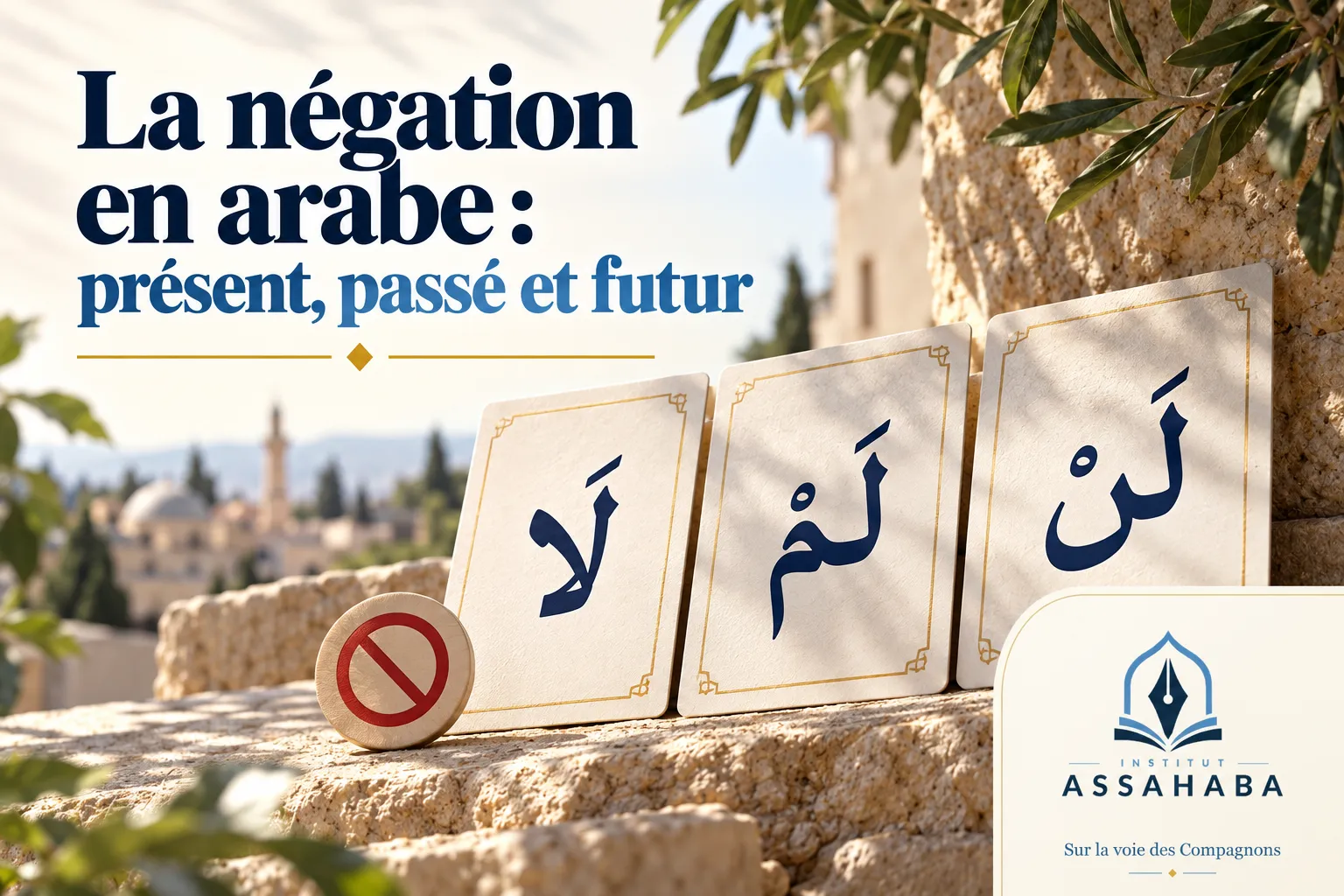 Couverture Institut Assahaba : La négation en arabe : présent, passé et futur