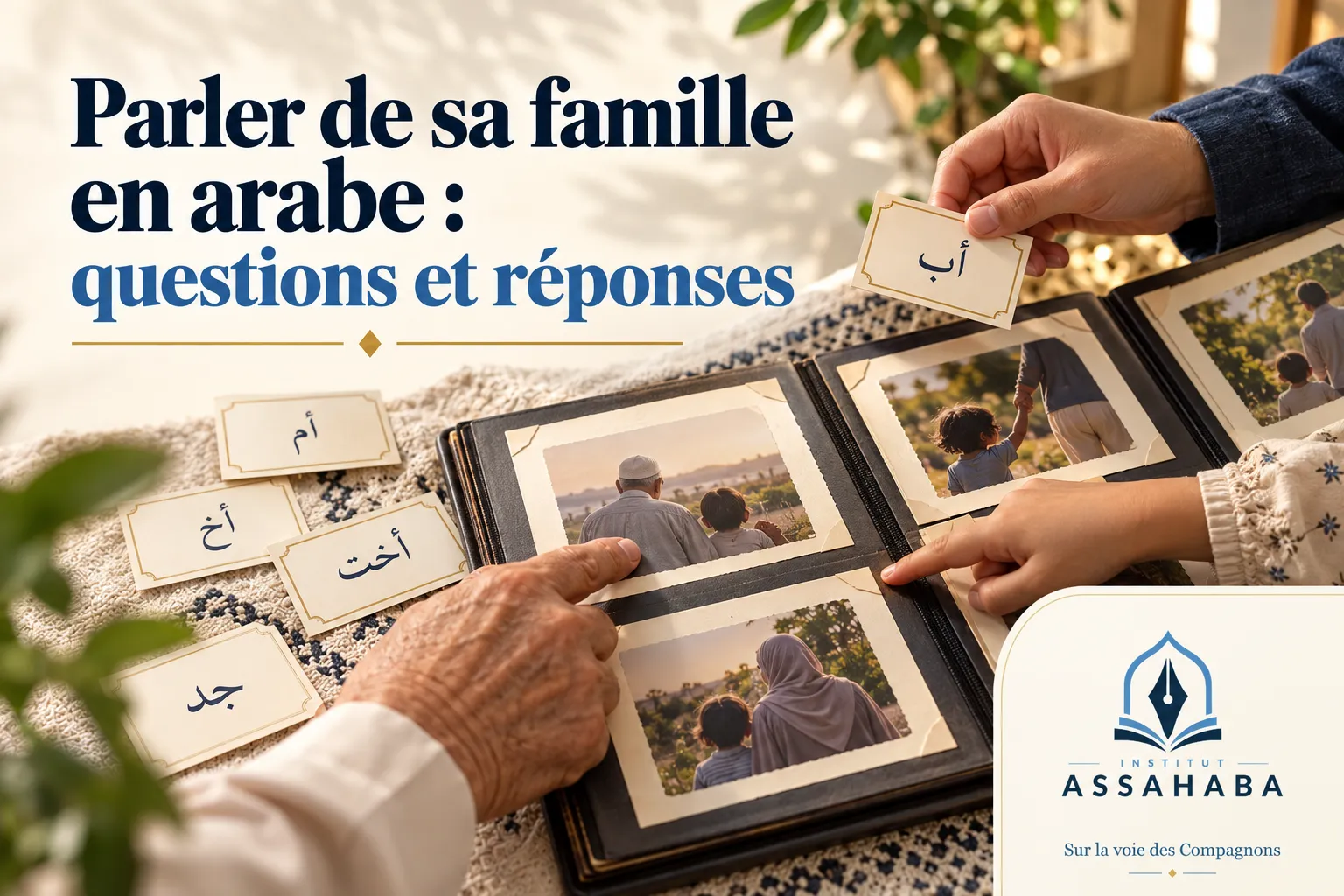 Couverture Institut Assahaba : Parler de sa famille en arabe : questions et réponses