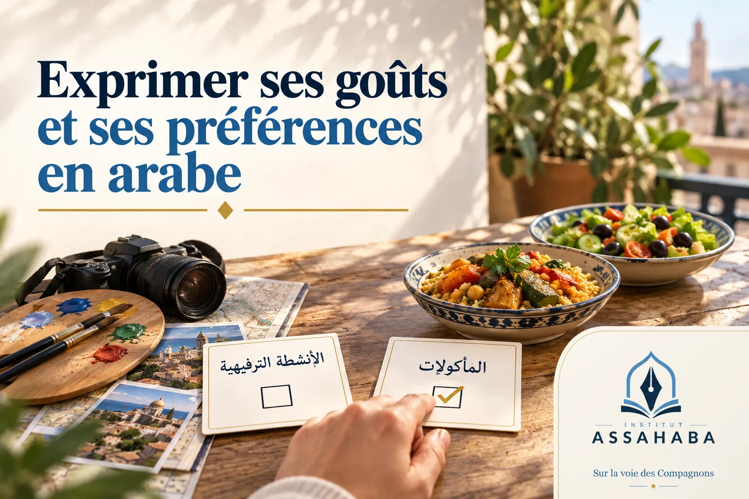Couverture Institut Assahaba : Exprimer ses goûts et ses préférences en arabe