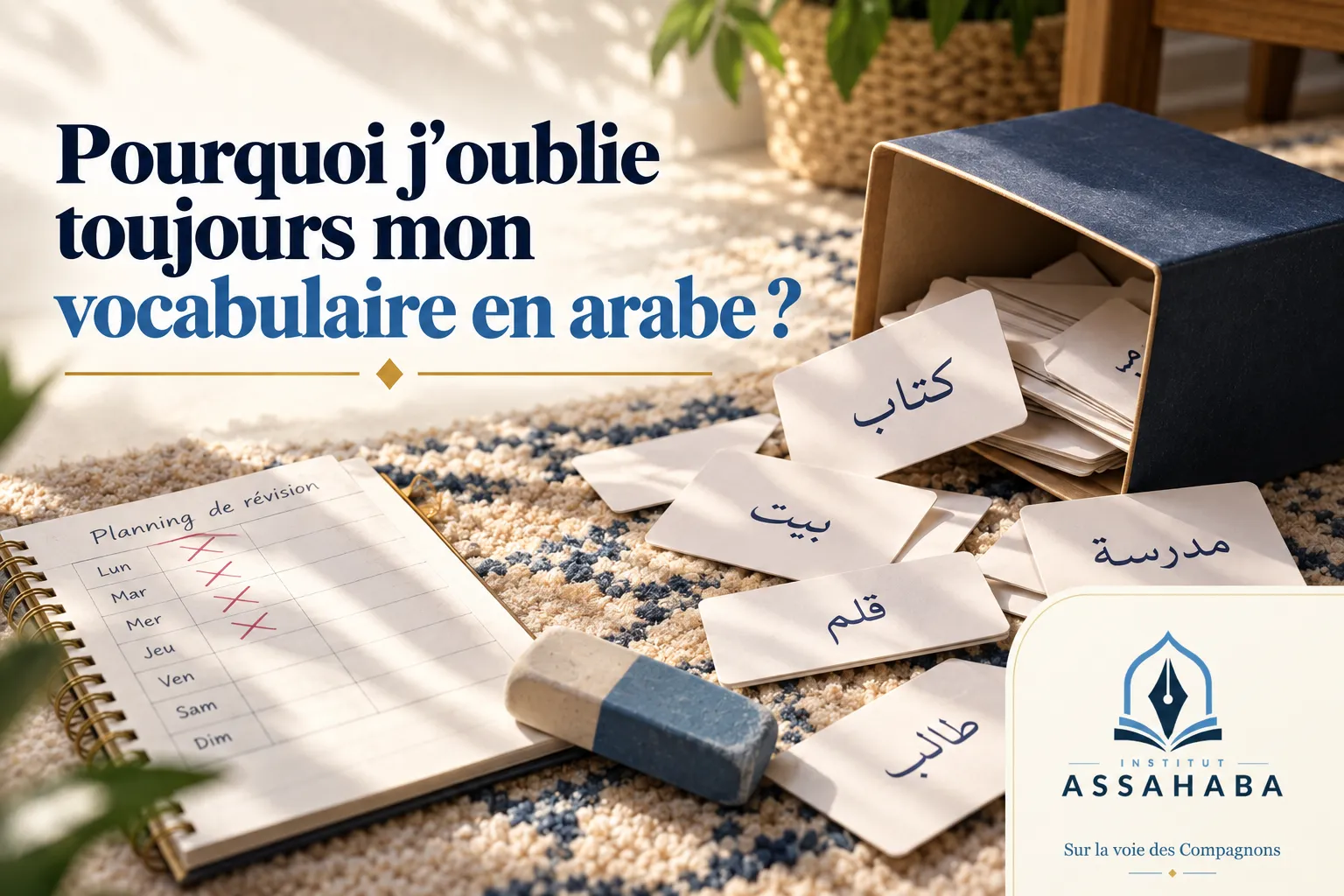 Couverture Institut Assahaba : Pourquoi j'oublie toujours mon vocabulaire en arabe ?