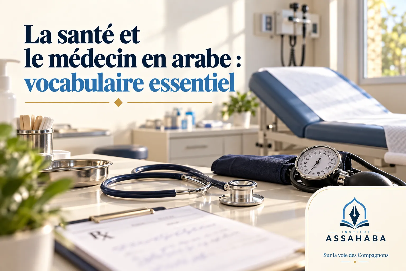 Couverture Institut Assahaba : La santé et le médecin en arabe : vocabulaire essentiel