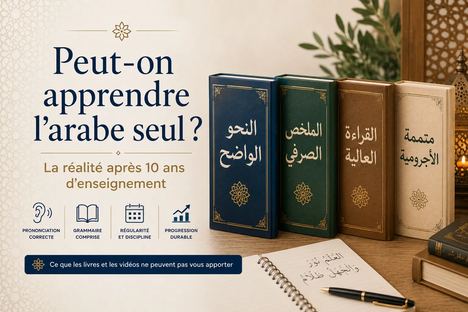 Peut-on apprendre l'arabe seul ? La réalité après 10 ans d'enseignement