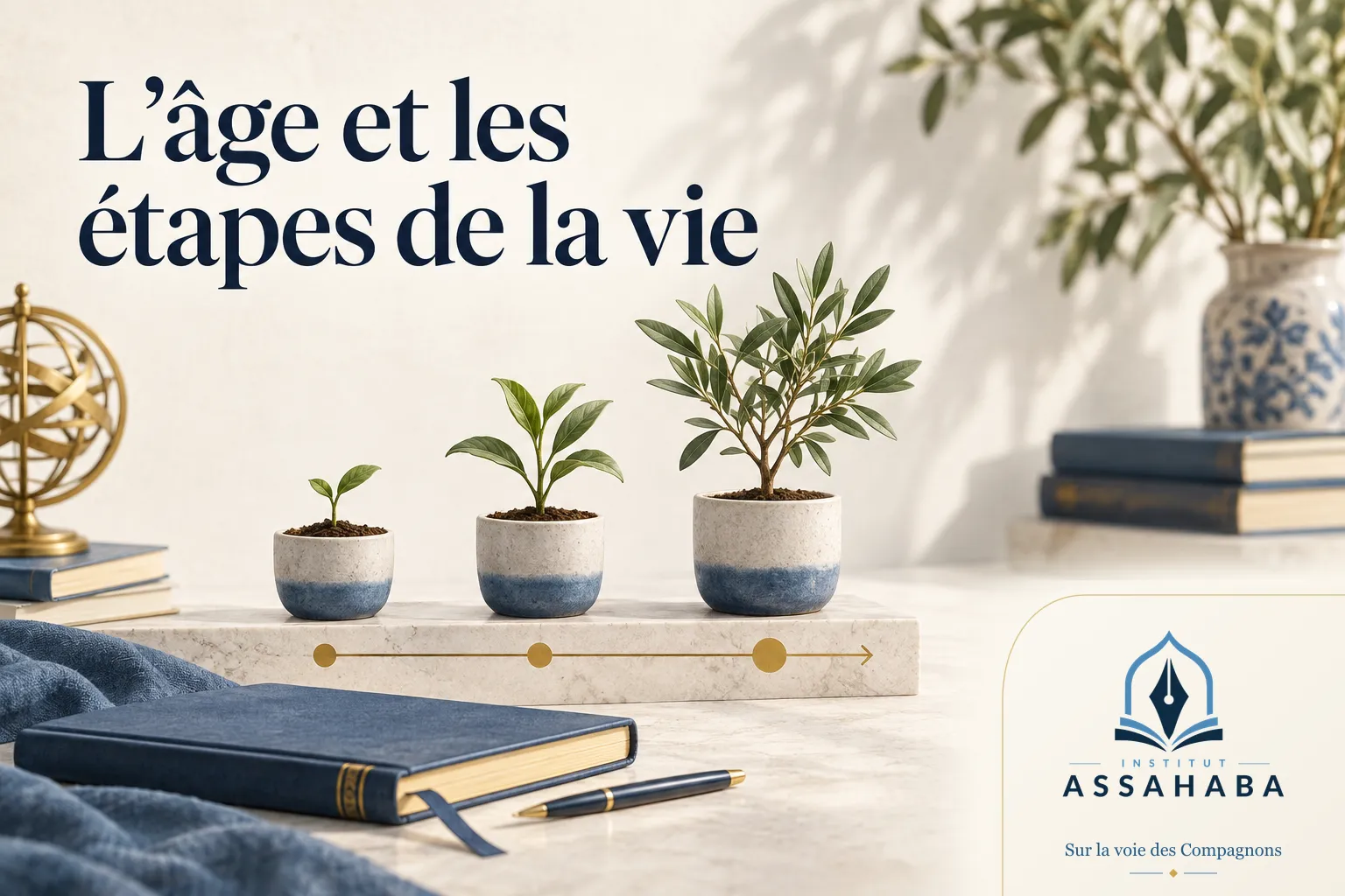 Couverture Institut Assahaba : l'âge et les étapes de la vie en arabe