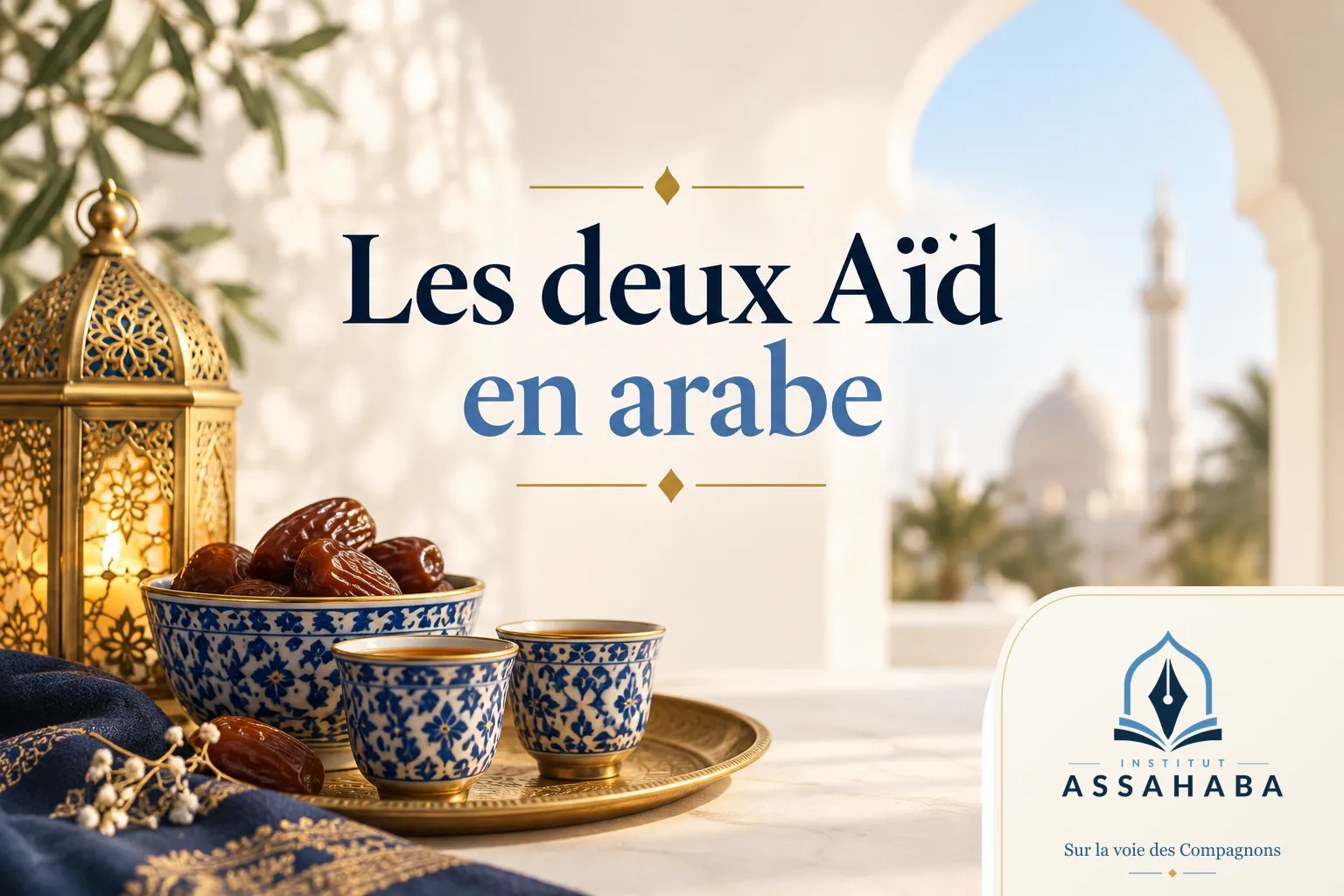 Couverture Institut Assahaba : les deux aïd en arabe : vocabulaire et formules