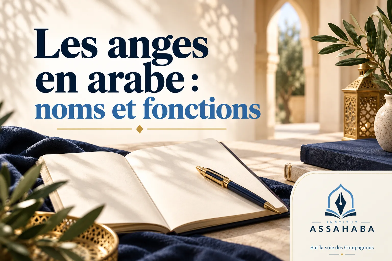 Couverture Institut Assahaba : les anges en arabe, noms et fonctions