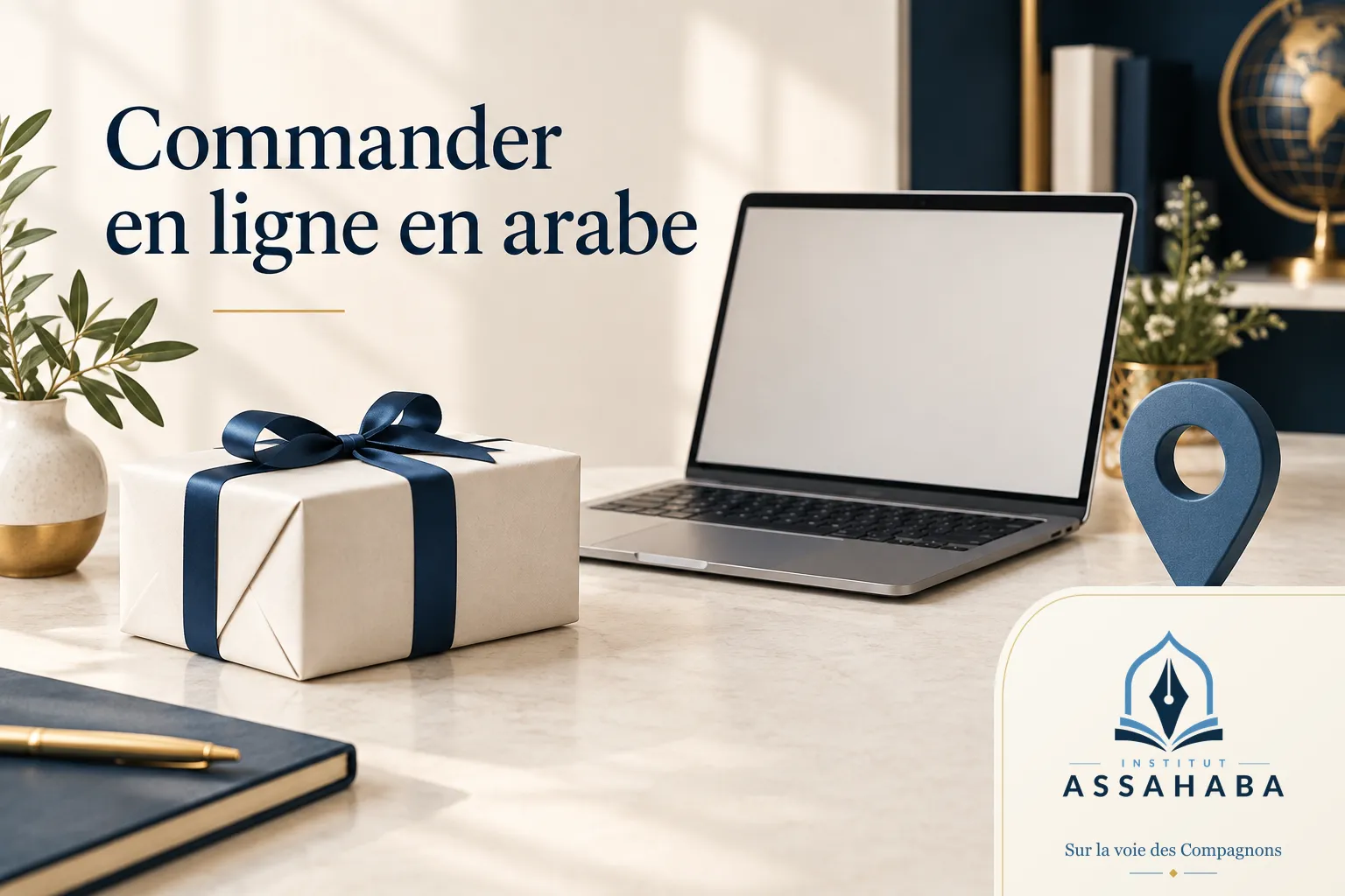 Couverture Institut Assahaba : commander en ligne et suivre une livraison en arabe