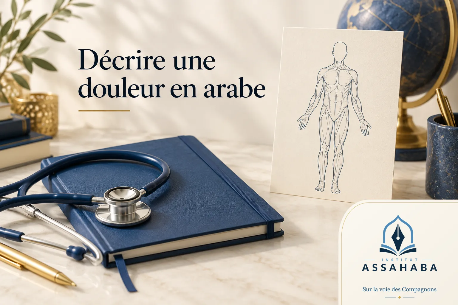 Couverture Institut Assahaba : décrire une douleur en arabe