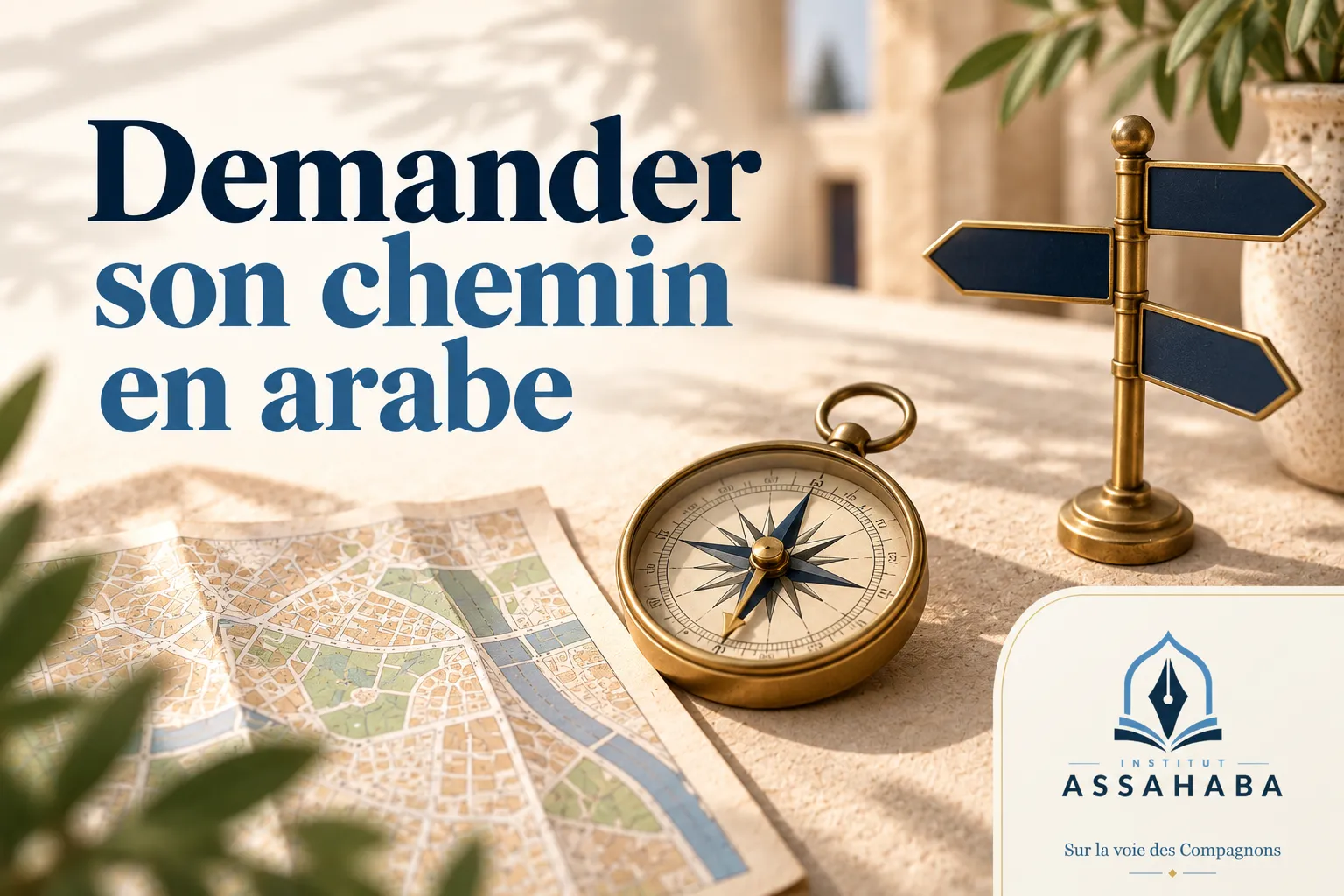 Couverture Institut Assahaba : demander son chemin en arabe