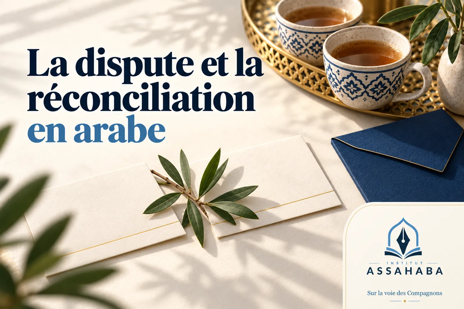 Couverture Institut Assahaba : la dispute et la réconciliation en arabe