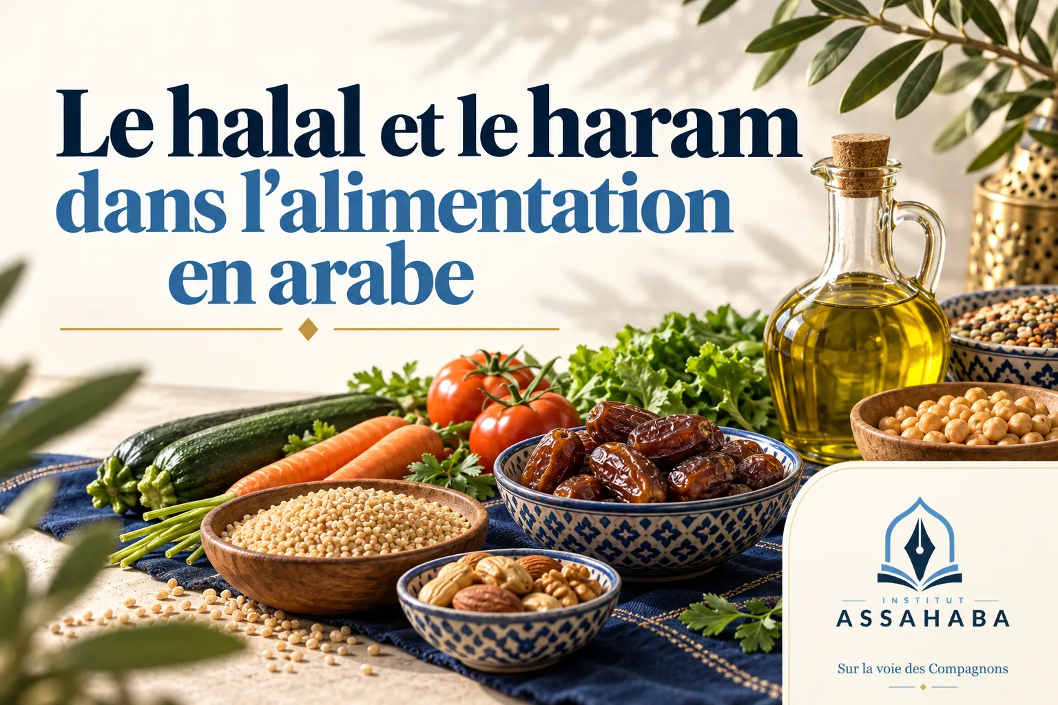 Couverture Institut Assahaba : le halal et le haram dans l'alimentation en arabe