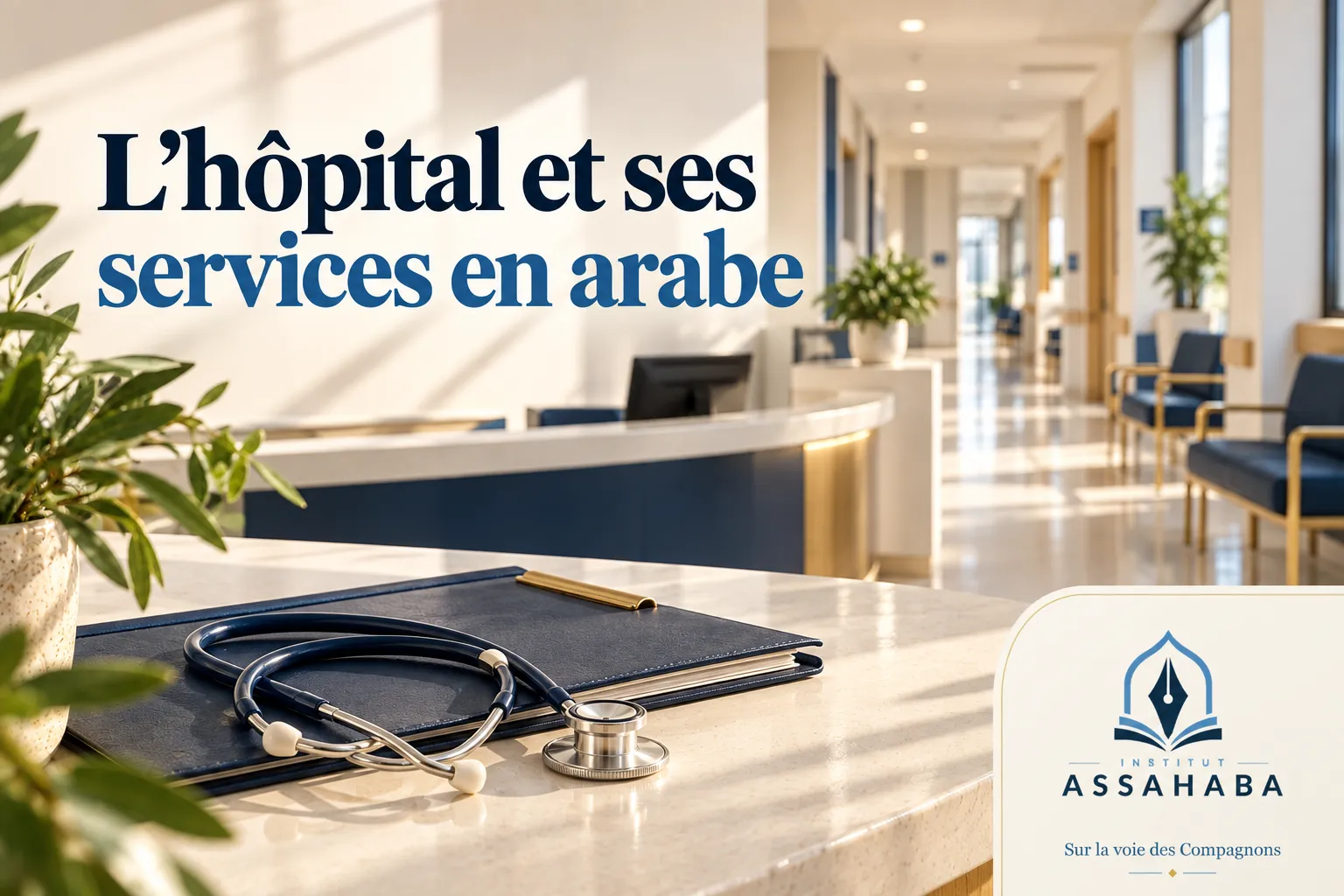 Couverture Institut Assahaba : l'hôpital et ses services en arabe