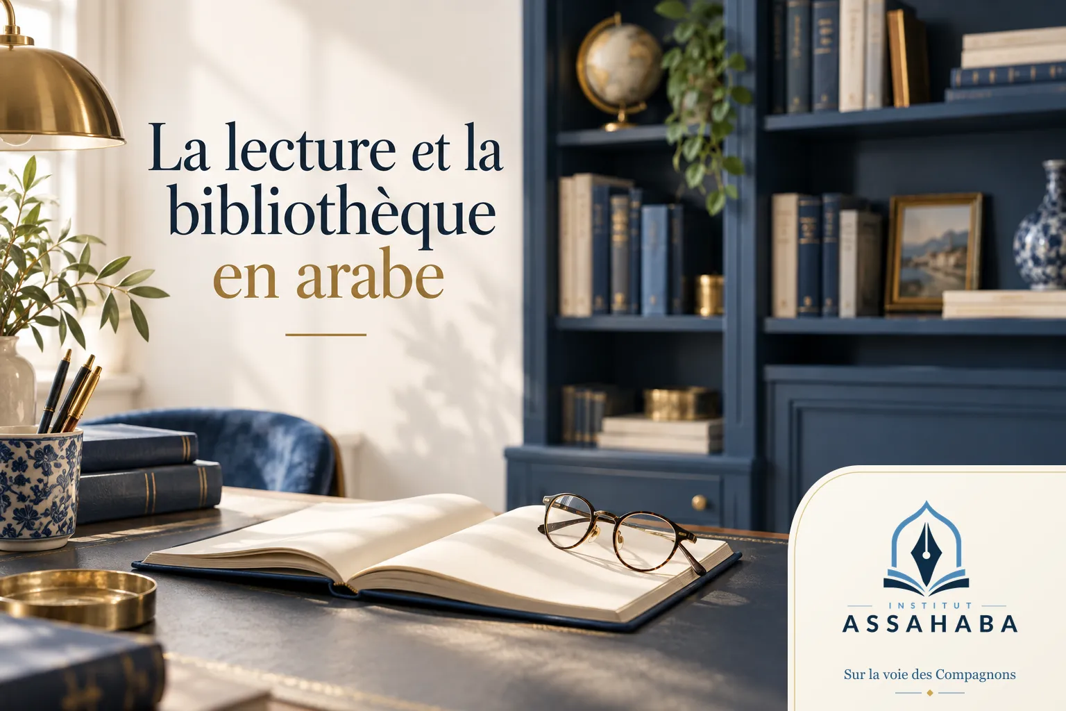 Couverture Institut Assahaba : la lecture et la bibliothèque en arabe