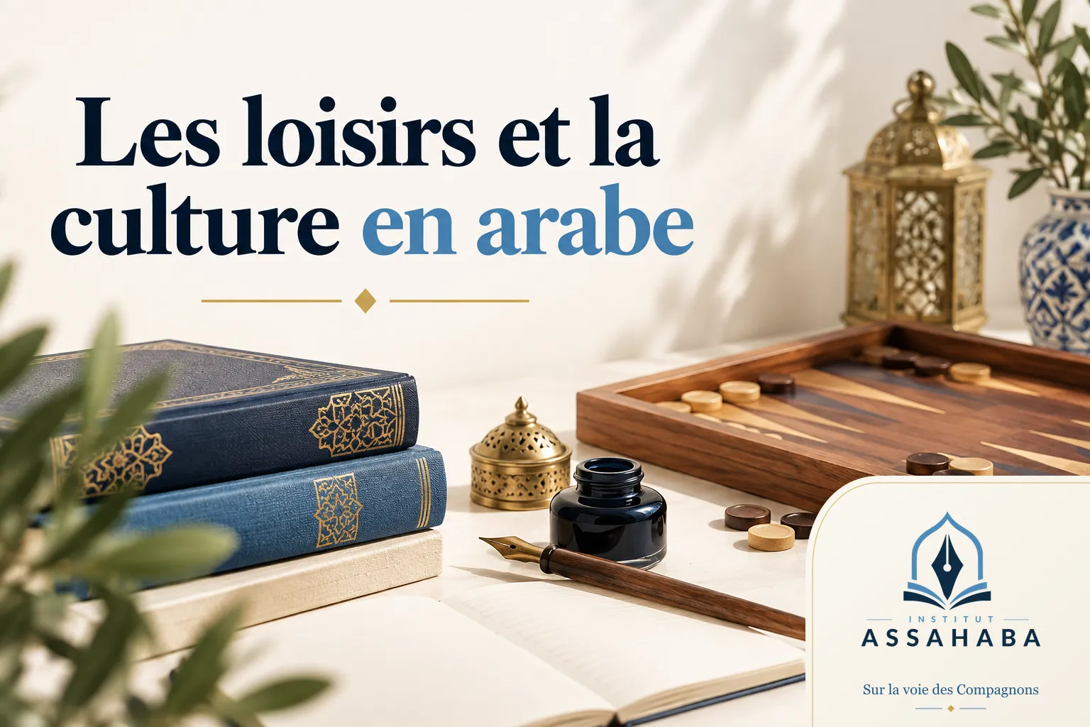 Couverture Institut Assahaba : les loisirs et la culture en arabe : le vocabulaire