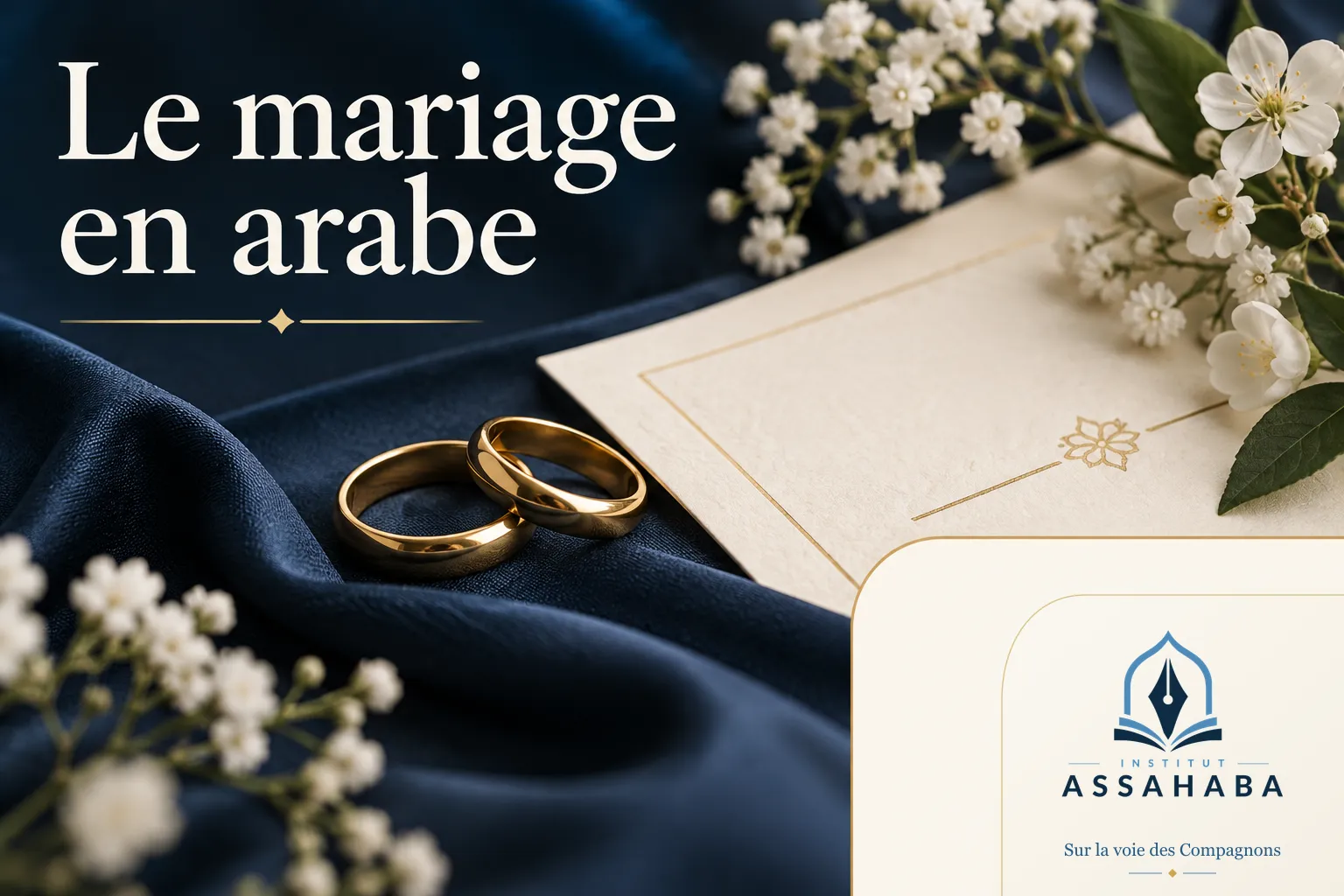 Couverture Institut Assahaba : le mariage en arabe : le vocabulaire