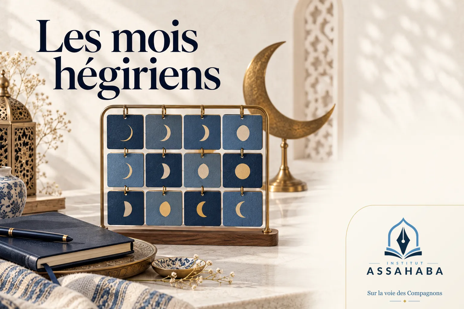 Couverture Institut Assahaba : les mois hégiriens en arabe : noms et sens