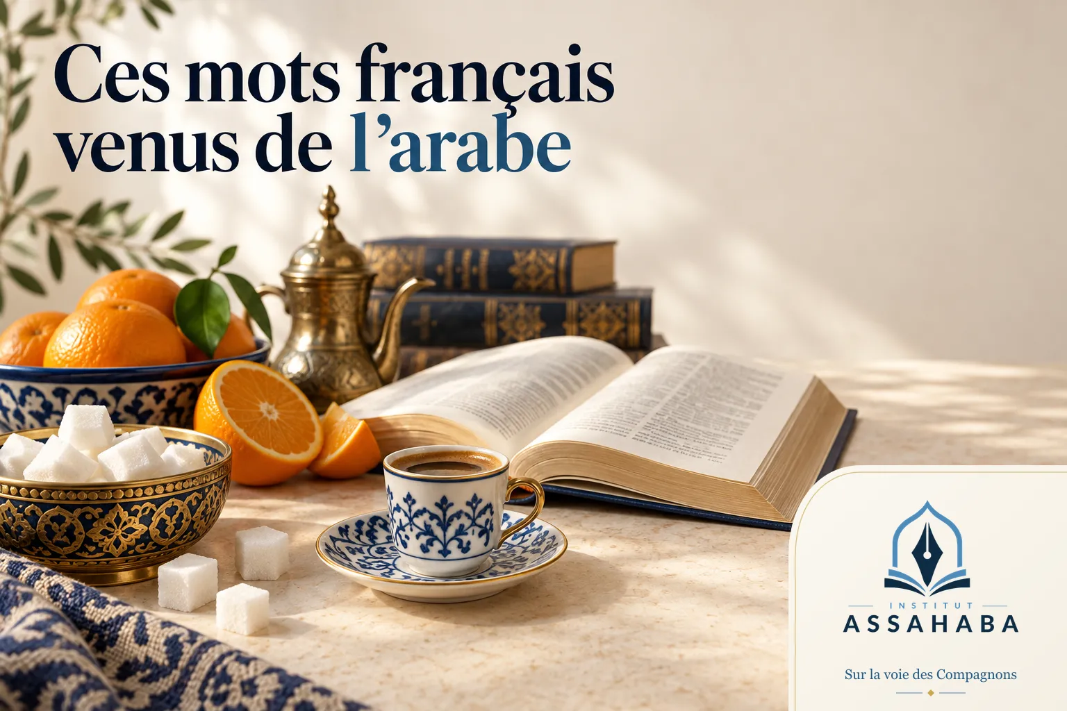 Couverture Institut Assahaba : les mots français d'origine arabe