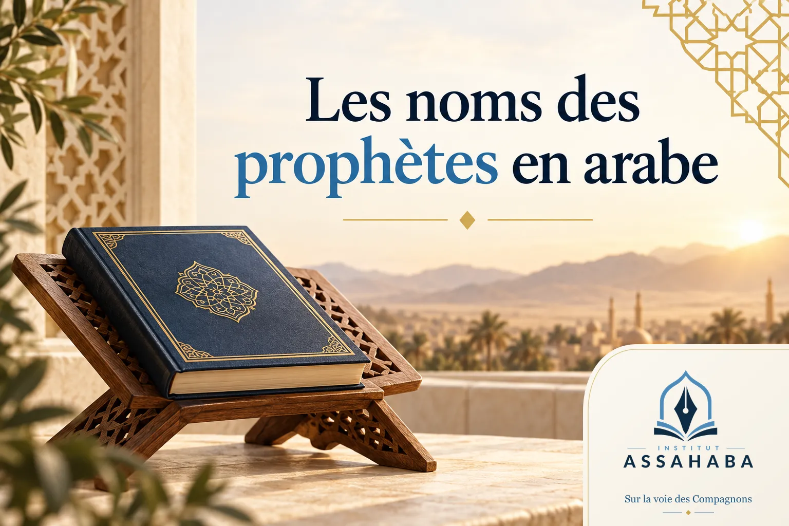Couverture Institut Assahaba : les noms des prophètes en arabe