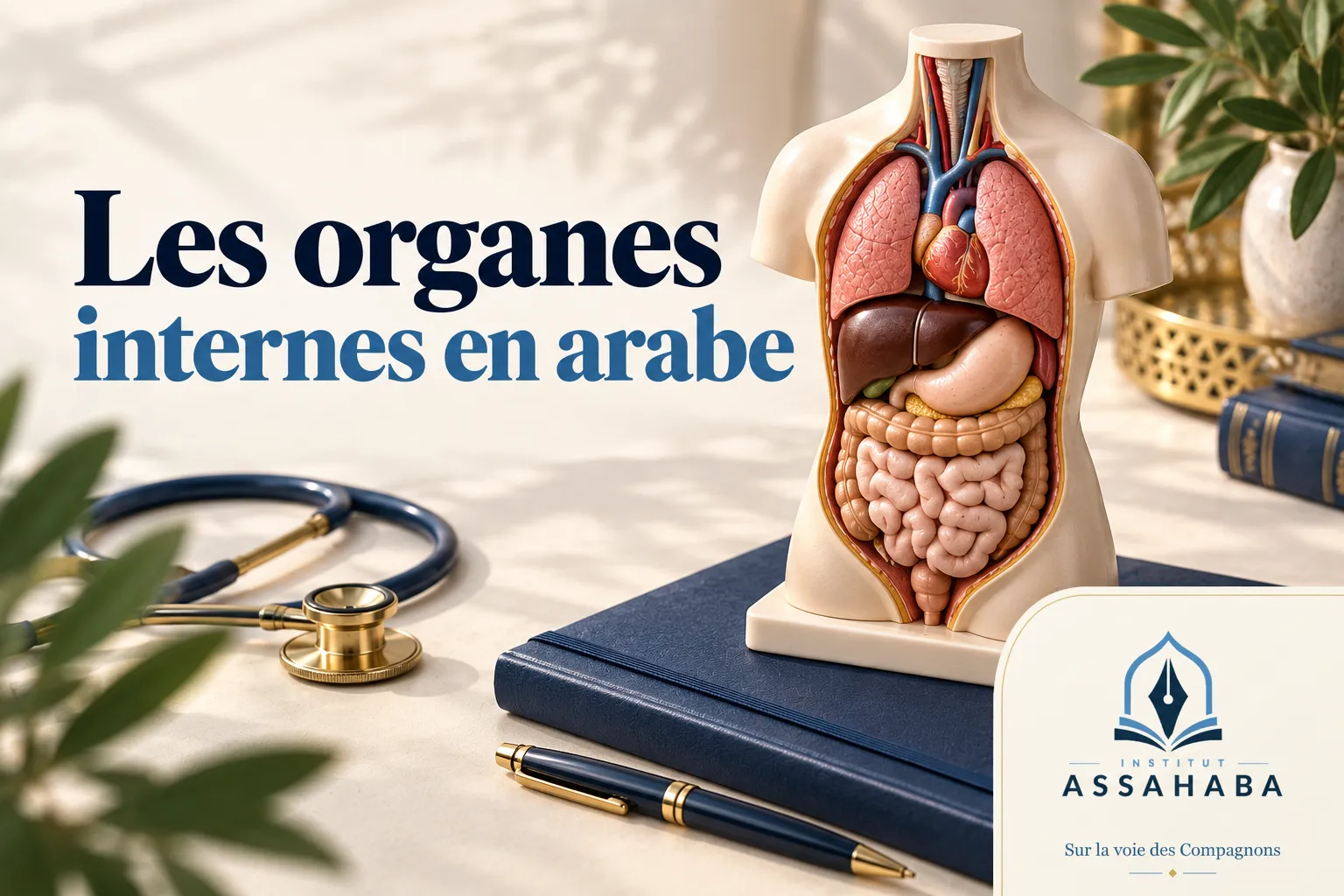 Couverture Institut Assahaba : les organes internes en arabe