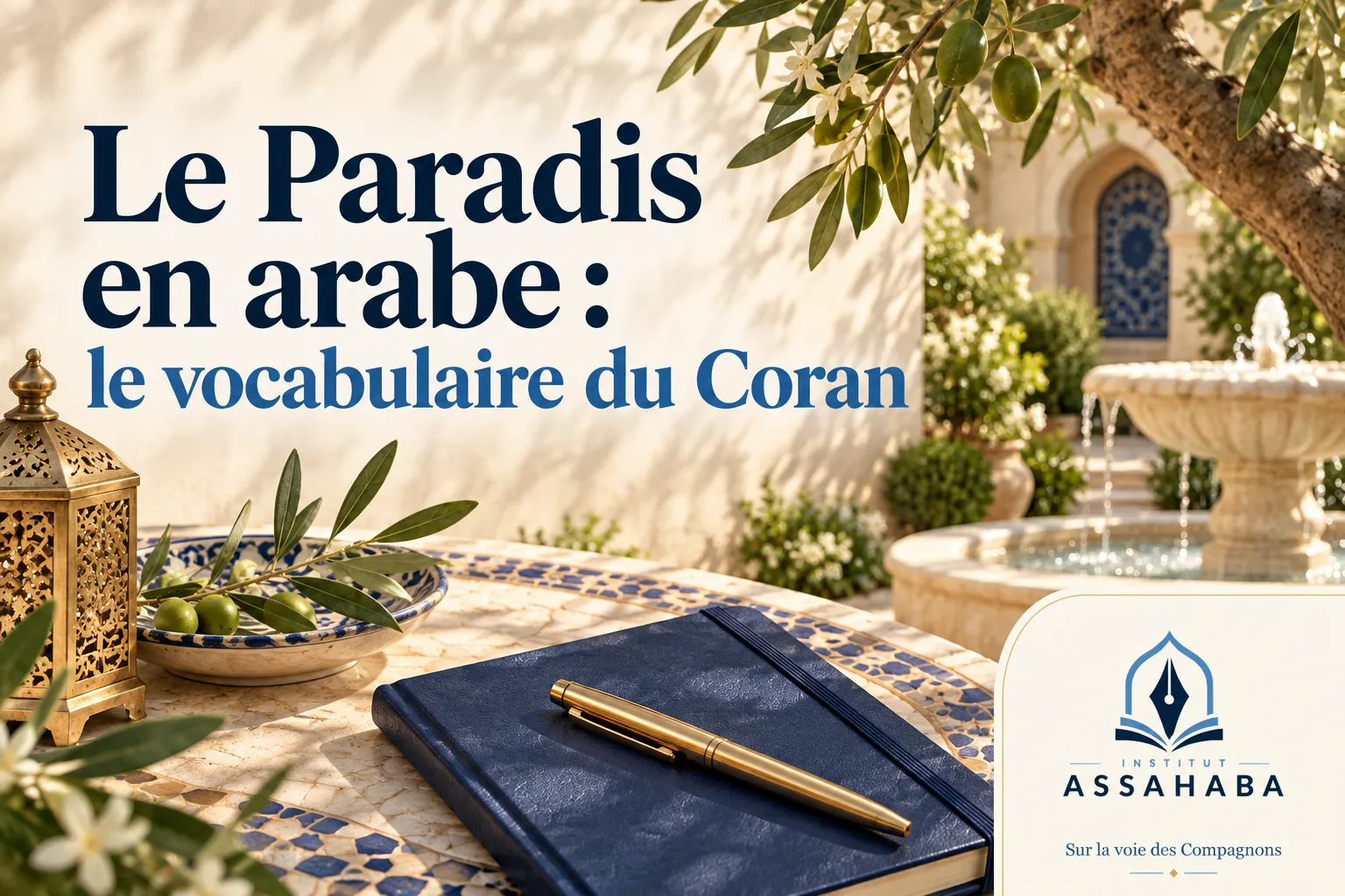 Couverture Institut Assahaba : le Paradis en arabe, le vocabulaire du Coran