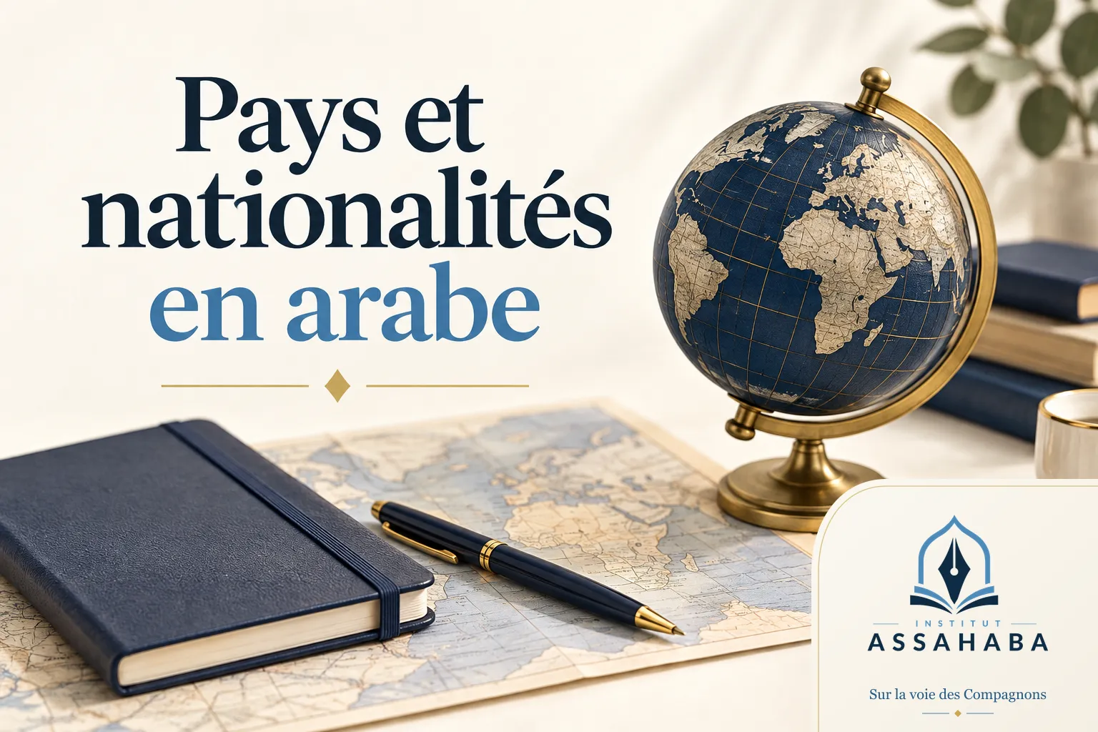 Couverture Institut Assahaba : les pays et les nationalités en arabe