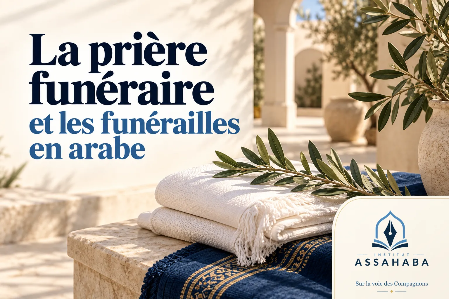 Couverture Institut Assahaba : la prière funéraire et les funérailles en arabe