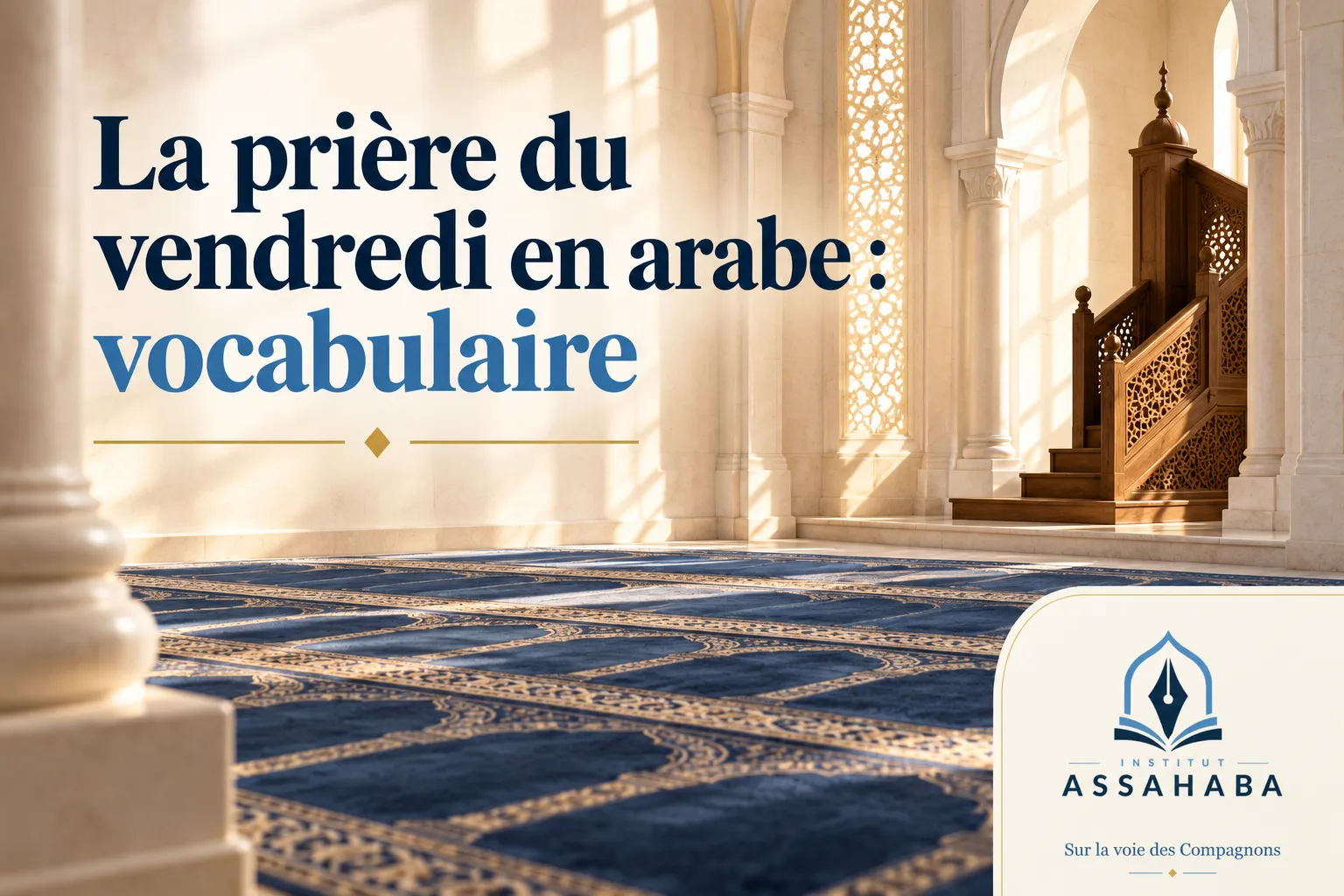 Couverture Institut Assahaba : la prière du vendredi en arabe