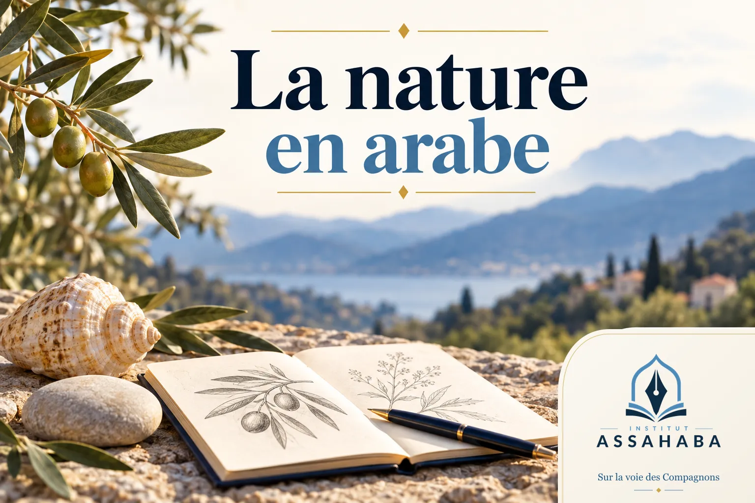Couverture Institut Assahaba : la nature en arabe : animaux, plantes, paysages et ciel