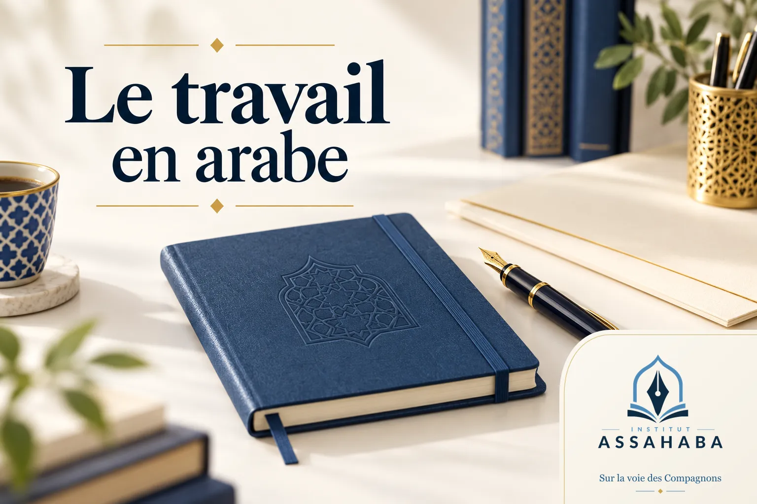Couverture Institut Assahaba : le travail et la société en arabe : le vocabulaire utile
