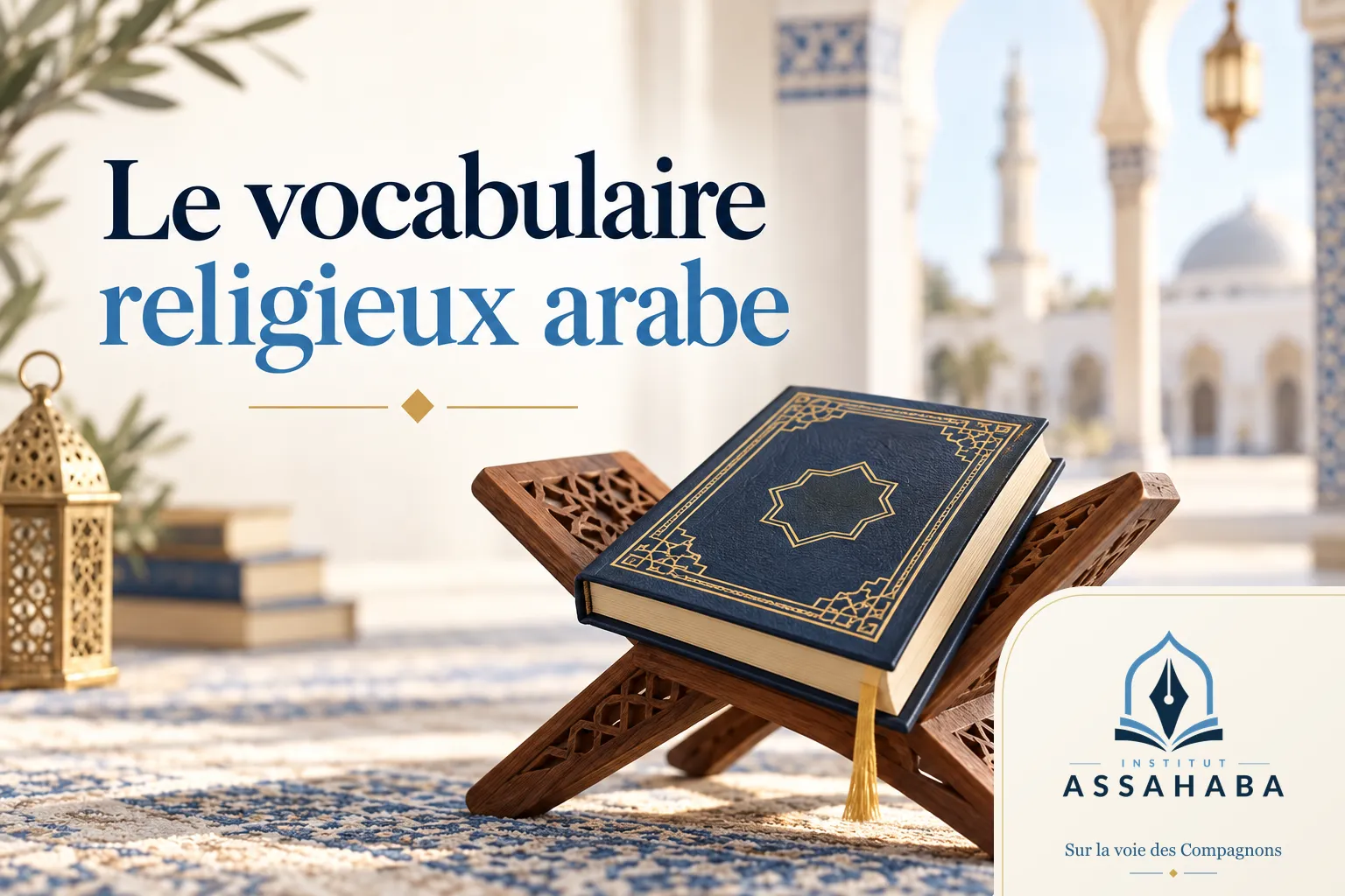 Couverture Institut Assahaba : le vocabulaire religieux arabe : le guide pour comprendre sa religion