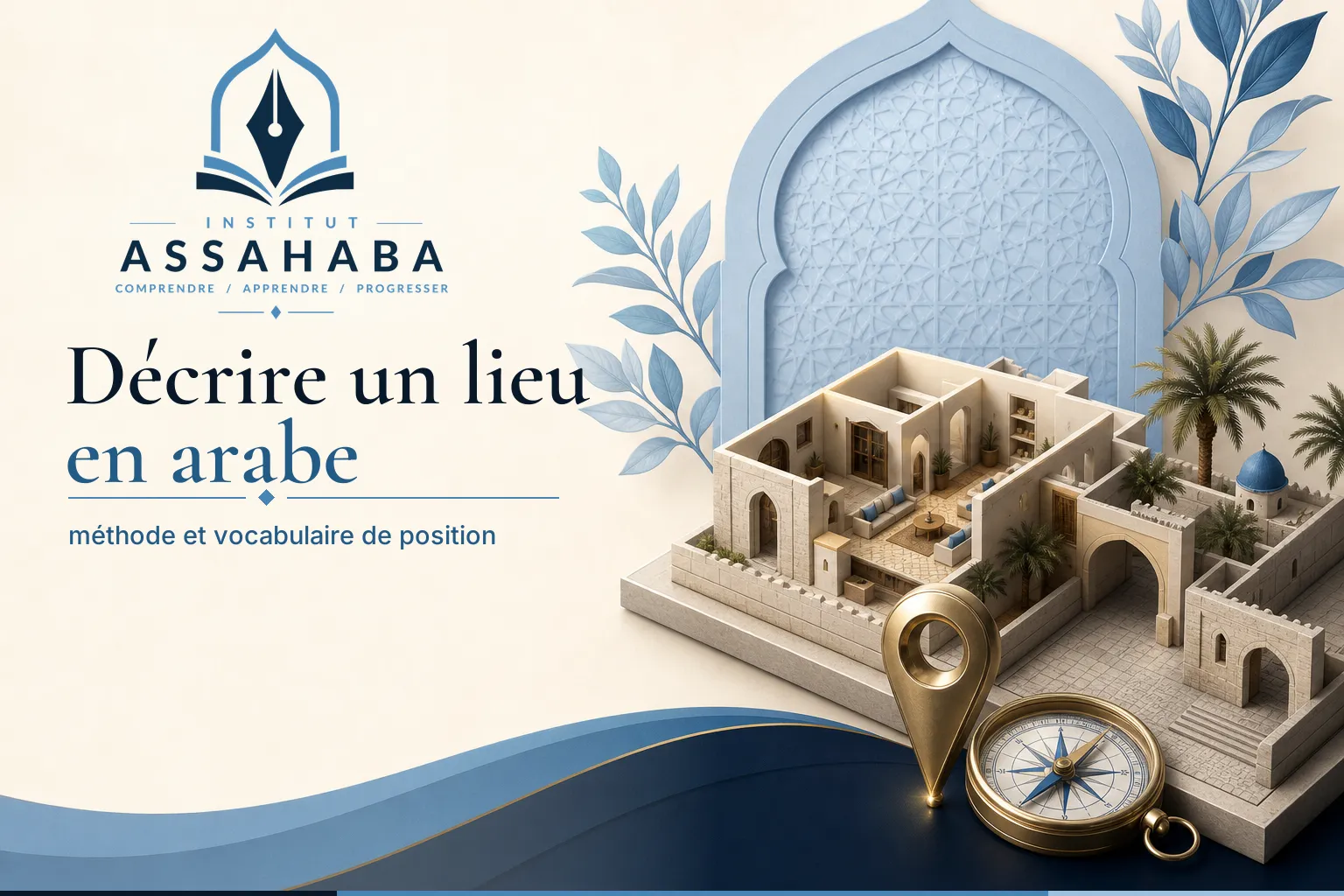 Décrire un lieu en arabe : méthode et vocabulaire de position