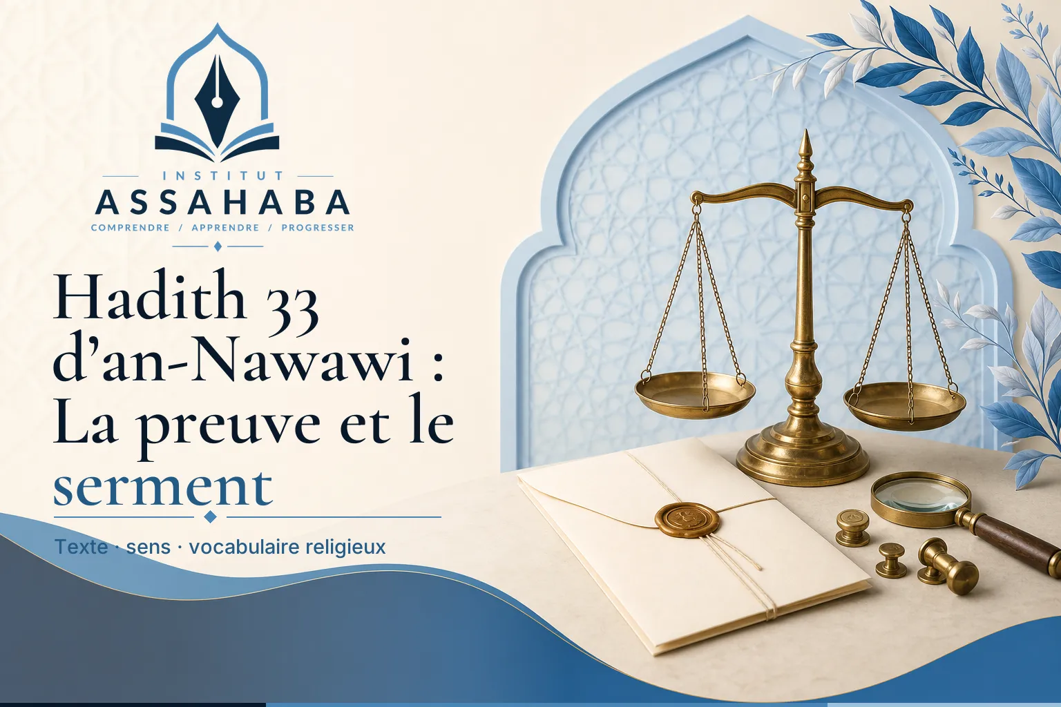 Hadith 33 d’an-Nawawi : La preuve et le serment